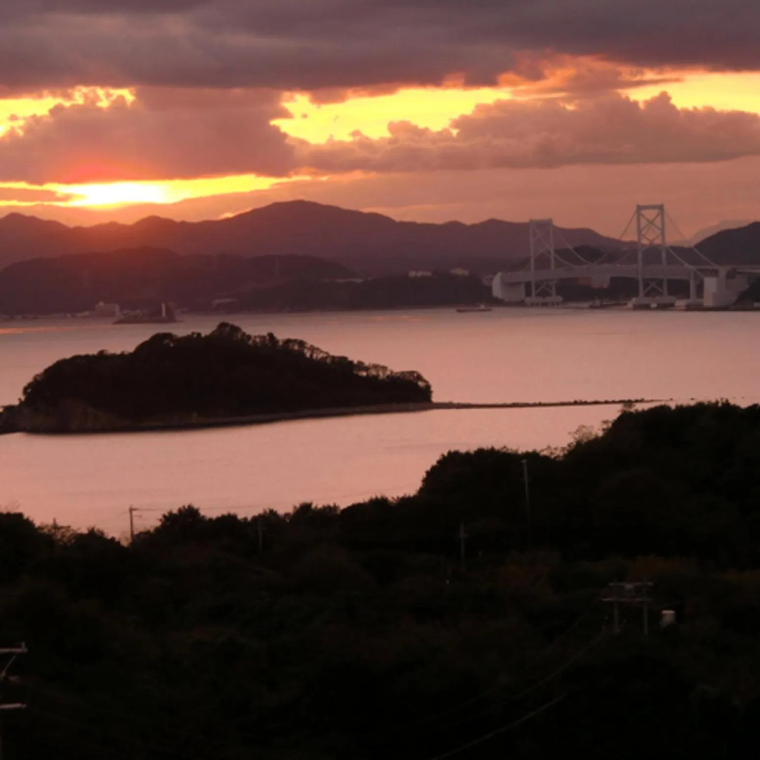 Sunset in Kyukamura Minami-Awaji