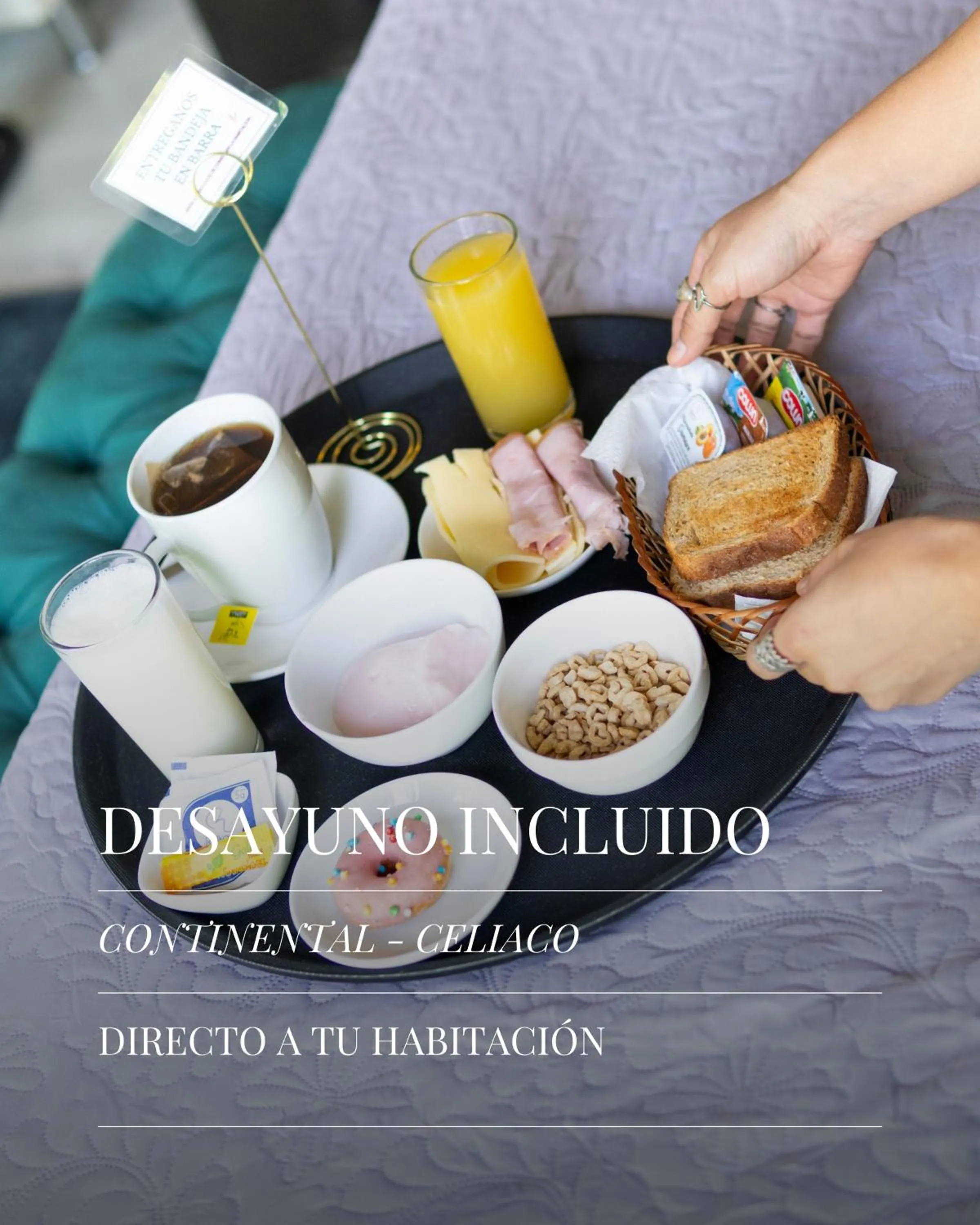 Continental breakfast in Hotel Asturias