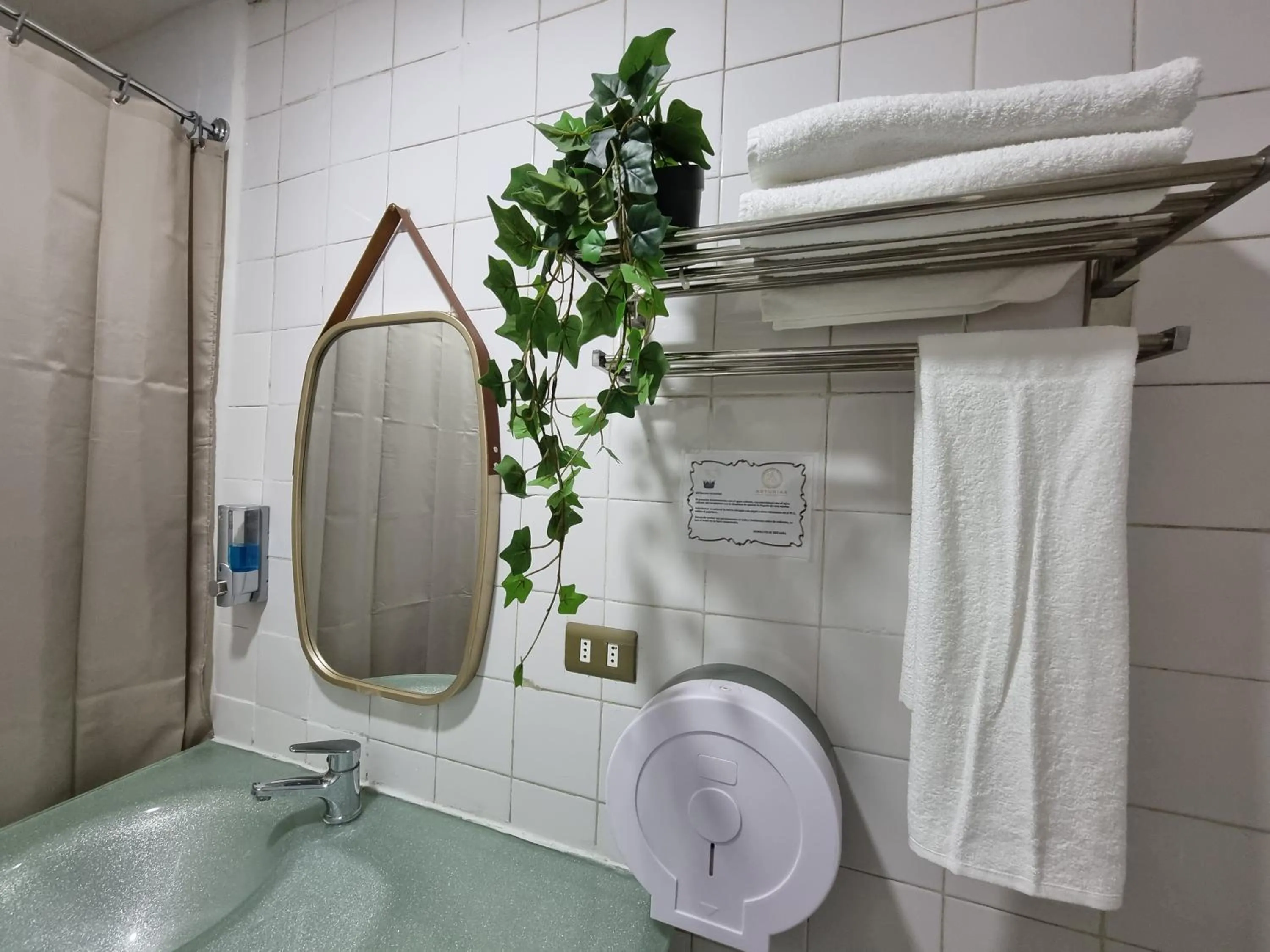 Shower in Hotel Asturias