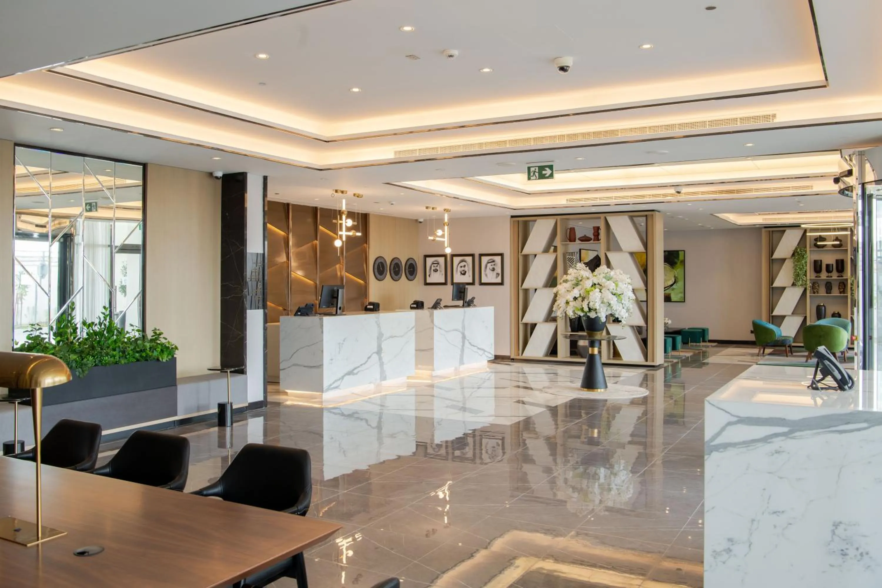 Lobby or reception in DAMAC Hills 2 Hotel, an Edge by Rotana Hotel