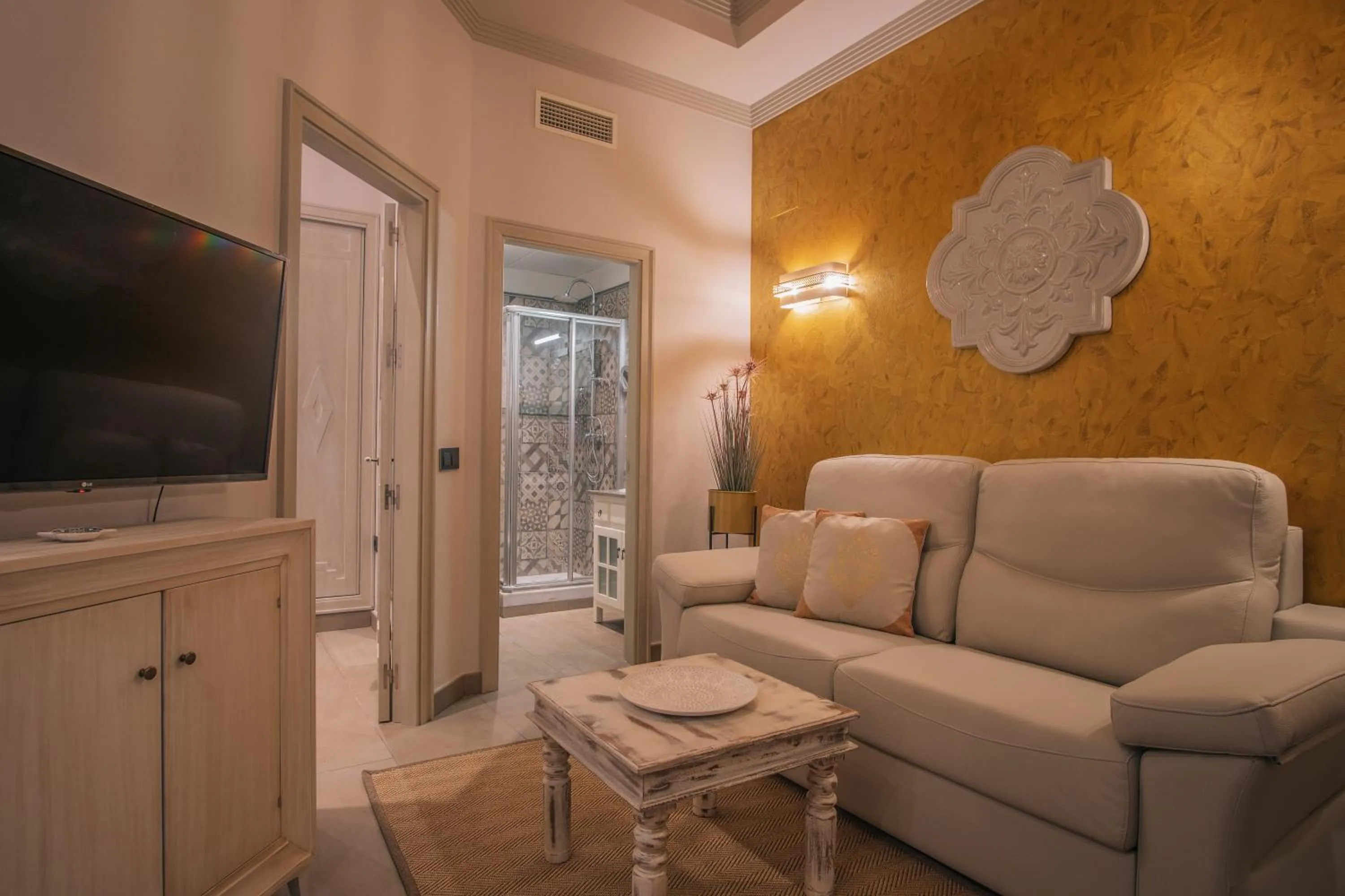 Living room in Apartamentos Turísticos La Baílla