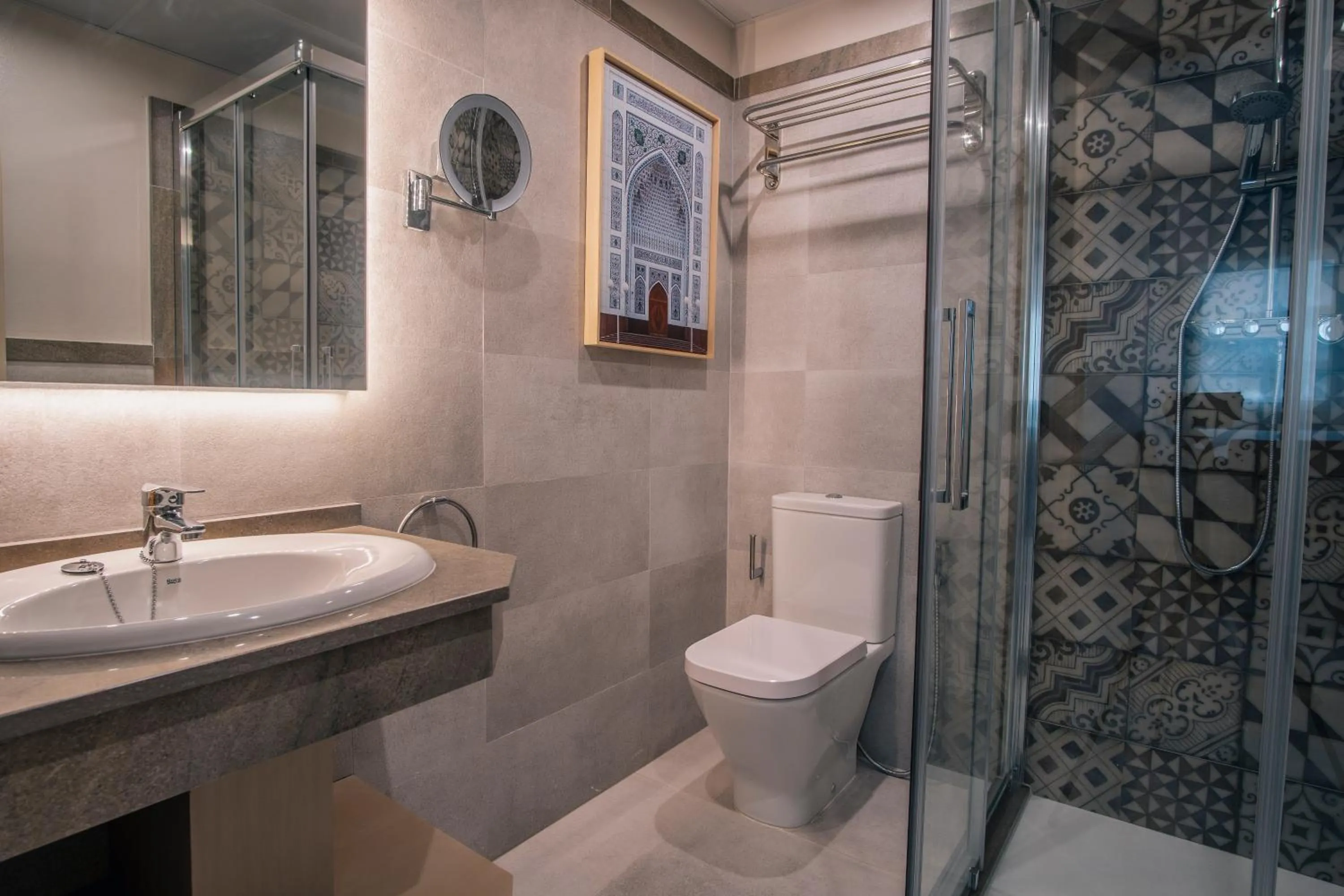 Shower in Apartamentos Turísticos La Baílla