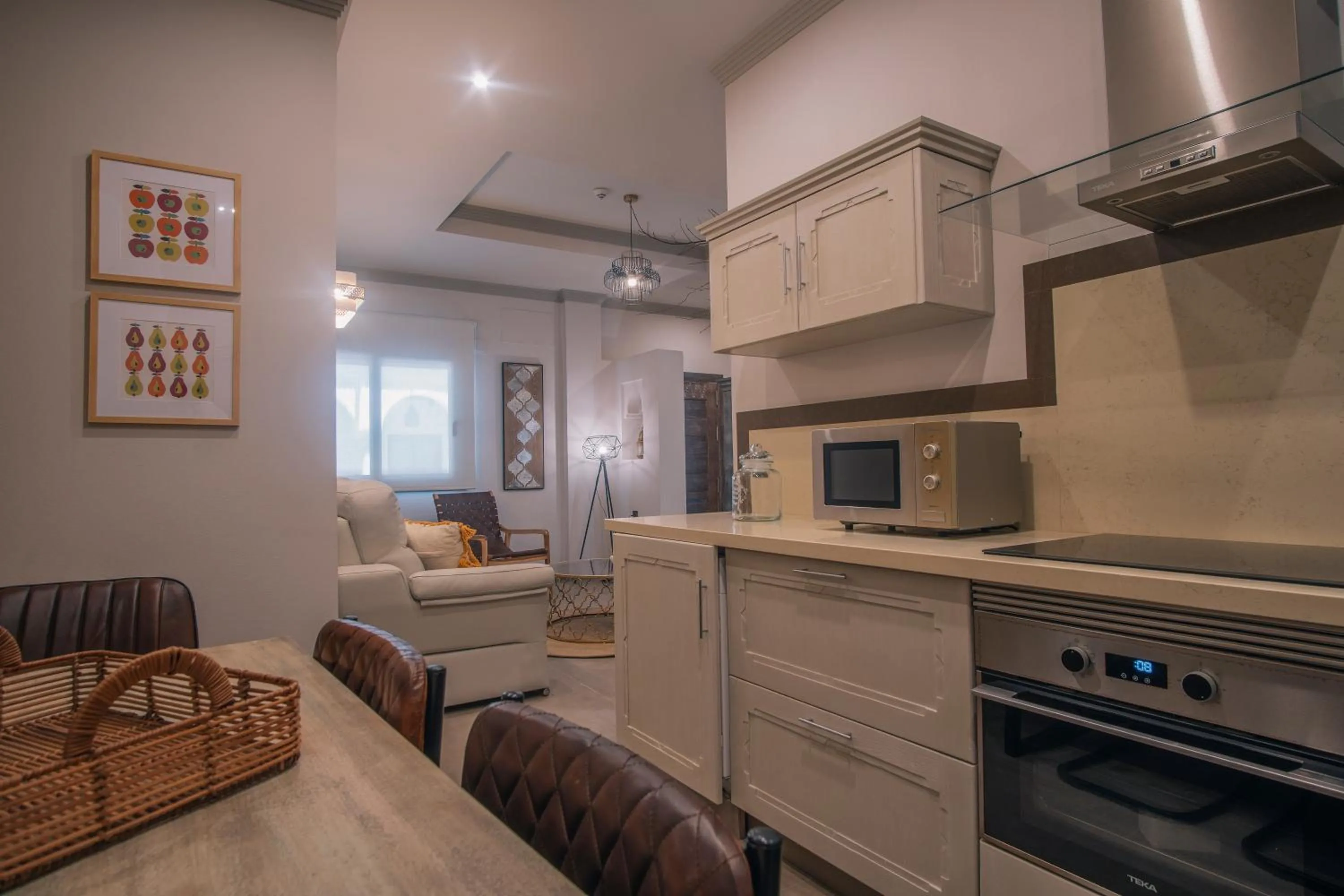 Kitchen or kitchenette in Apartamentos Turísticos La Baílla