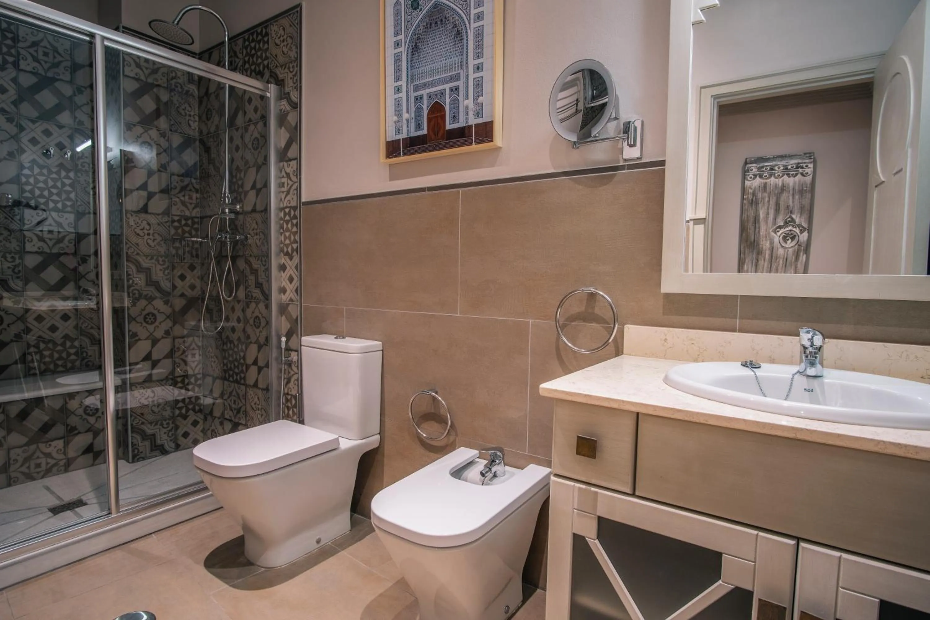 Shower in Apartamentos Turísticos La Baílla