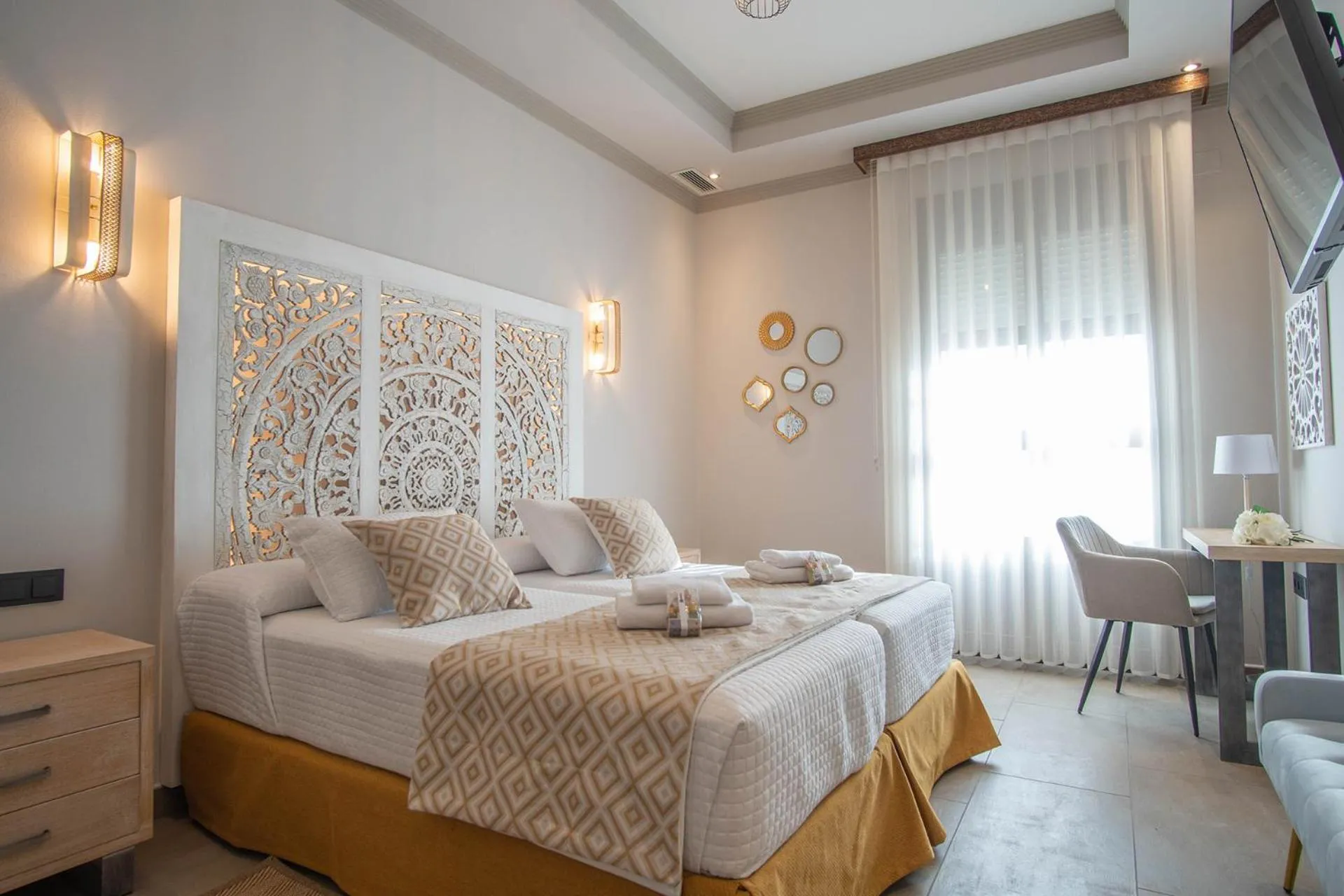 Bed in Apartamentos Turísticos La Baílla