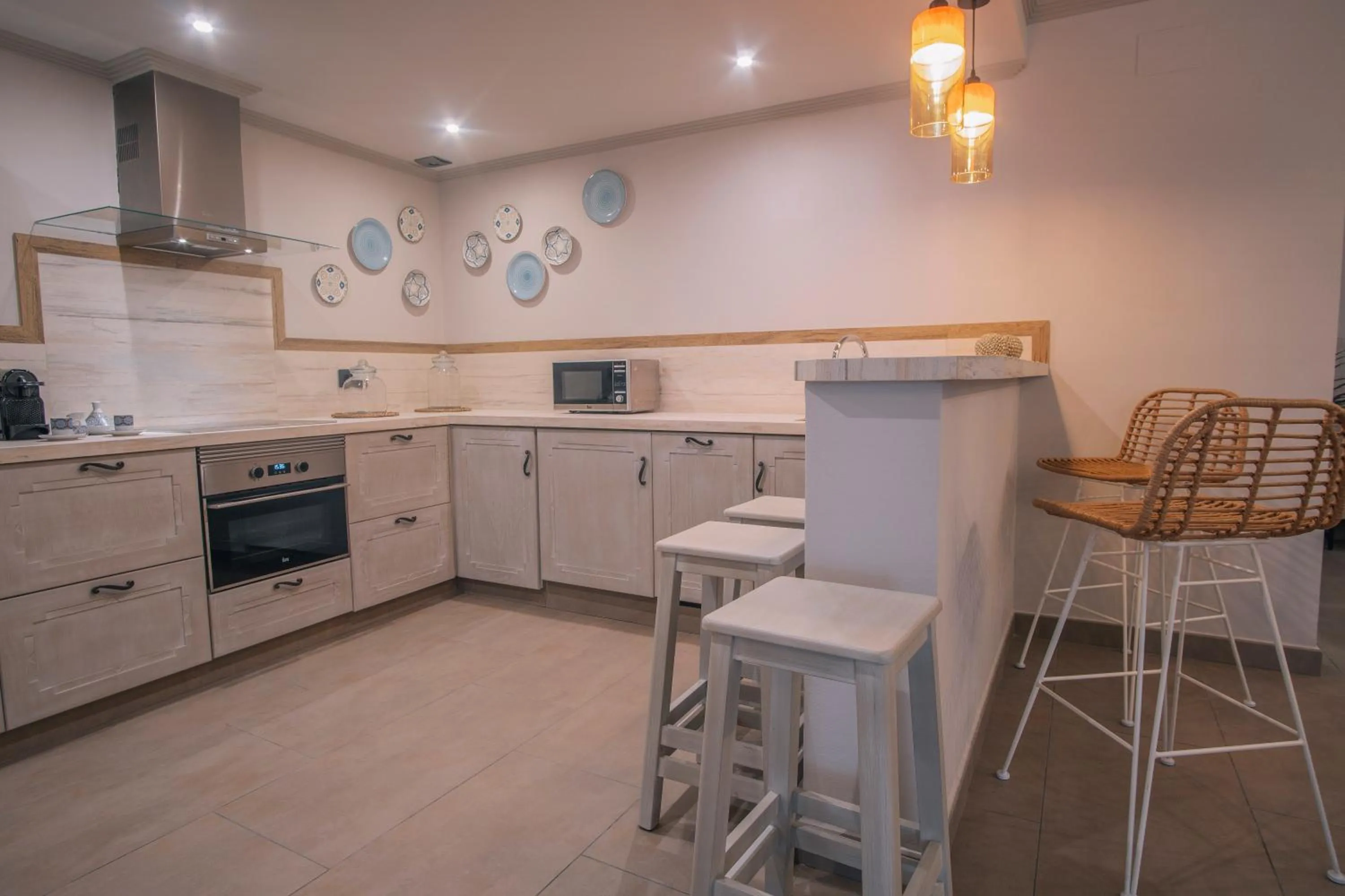 Kitchen or kitchenette in Apartamentos Turísticos La Baílla