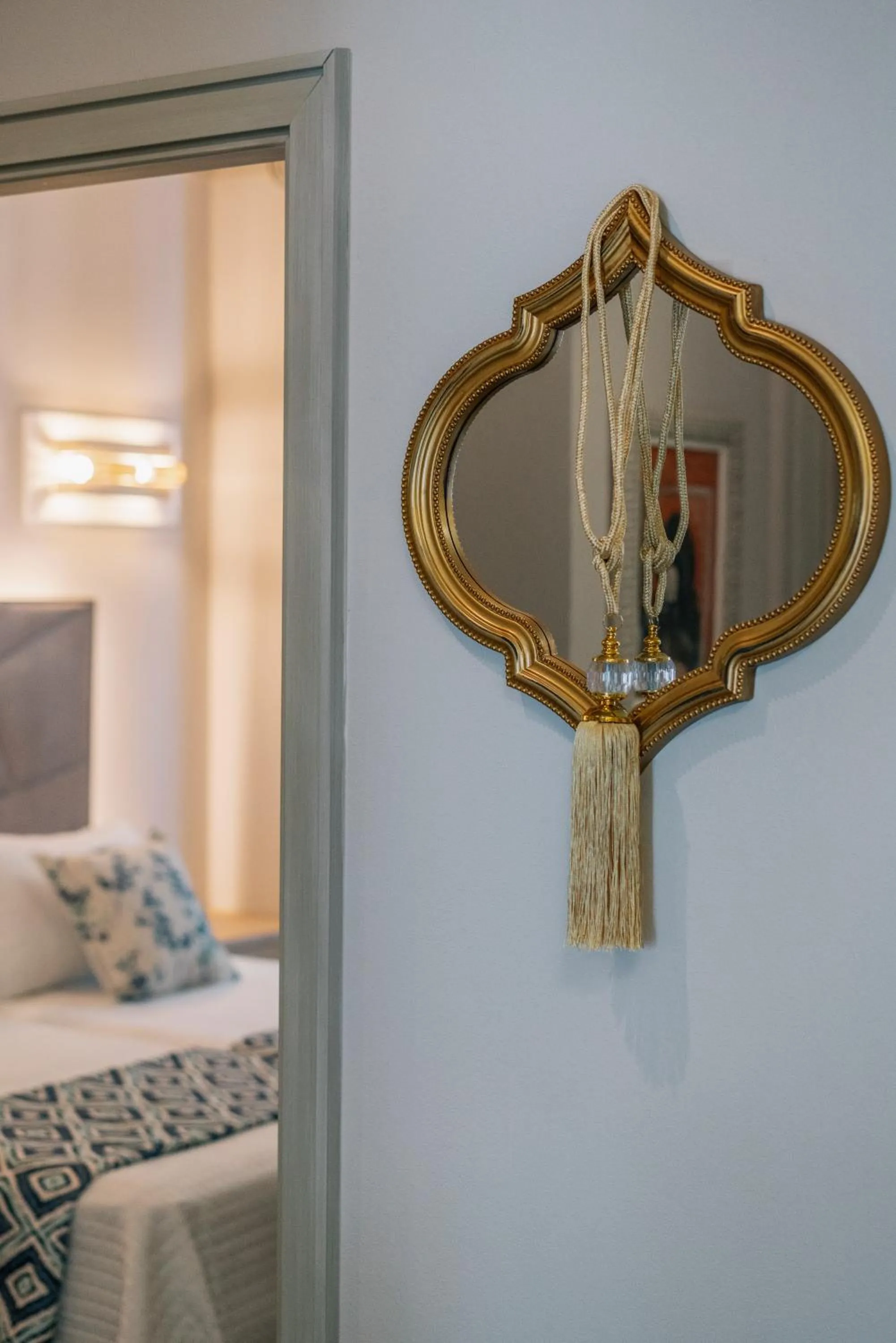 Decorative detail, Bed in Apartamentos Turísticos La Baílla