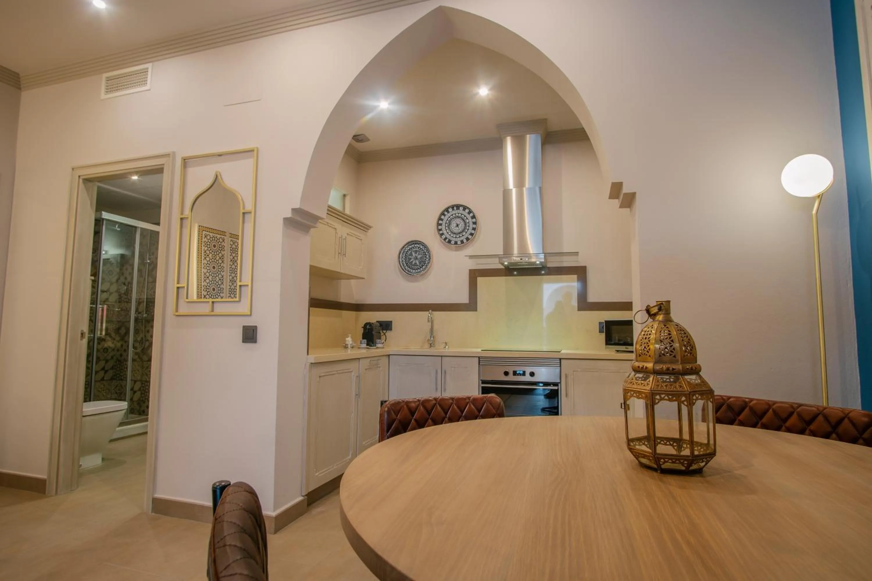 Kitchen or kitchenette in Apartamentos Turísticos La Baílla