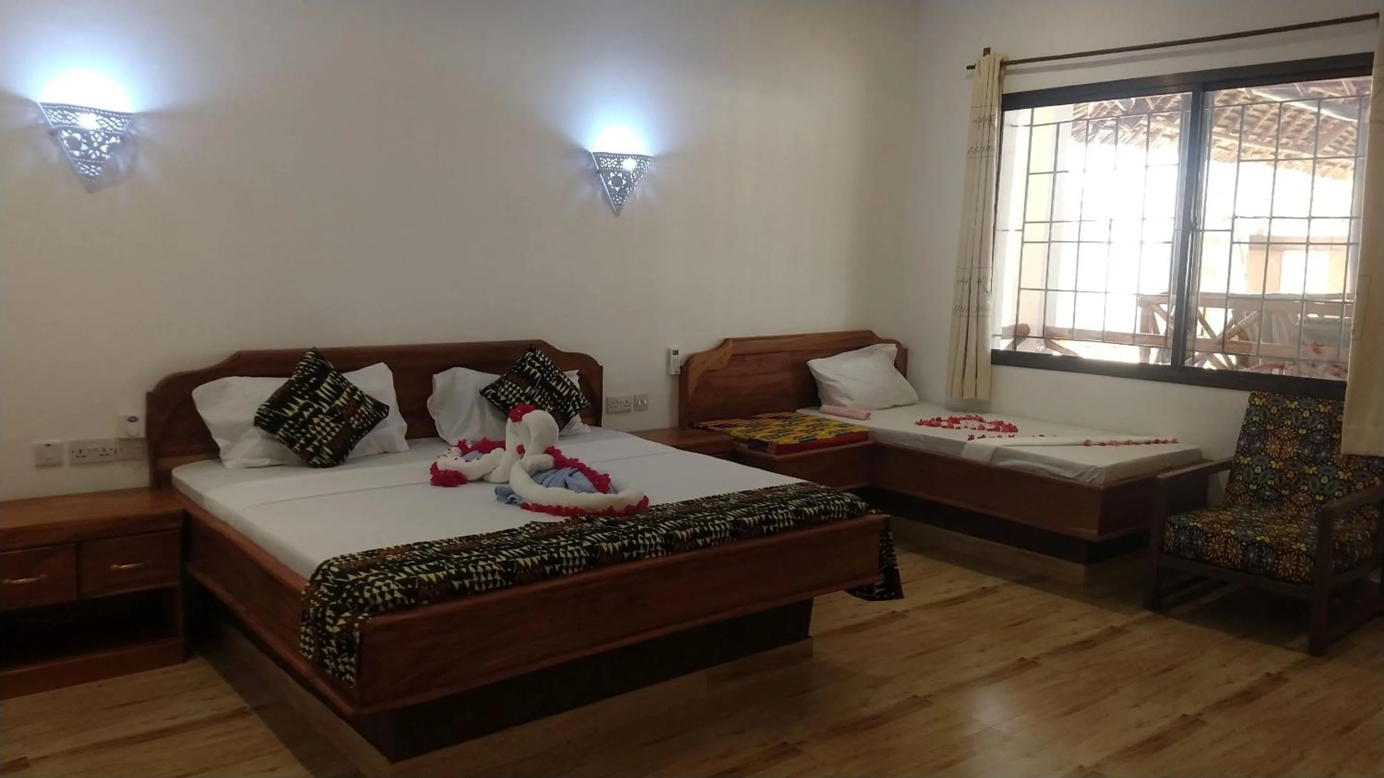 Bed in Nungwi Heritage Resort