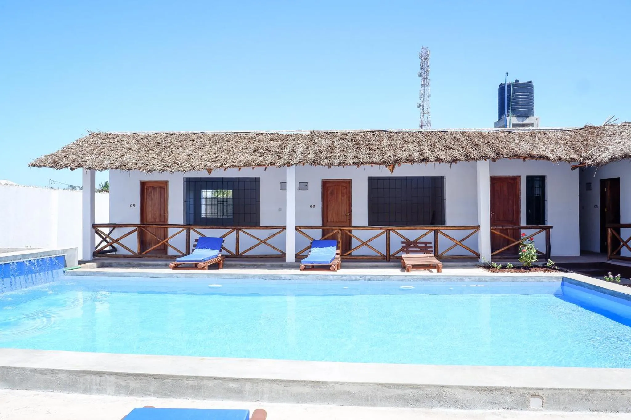 Pool view in Nungwi Heritage Resort