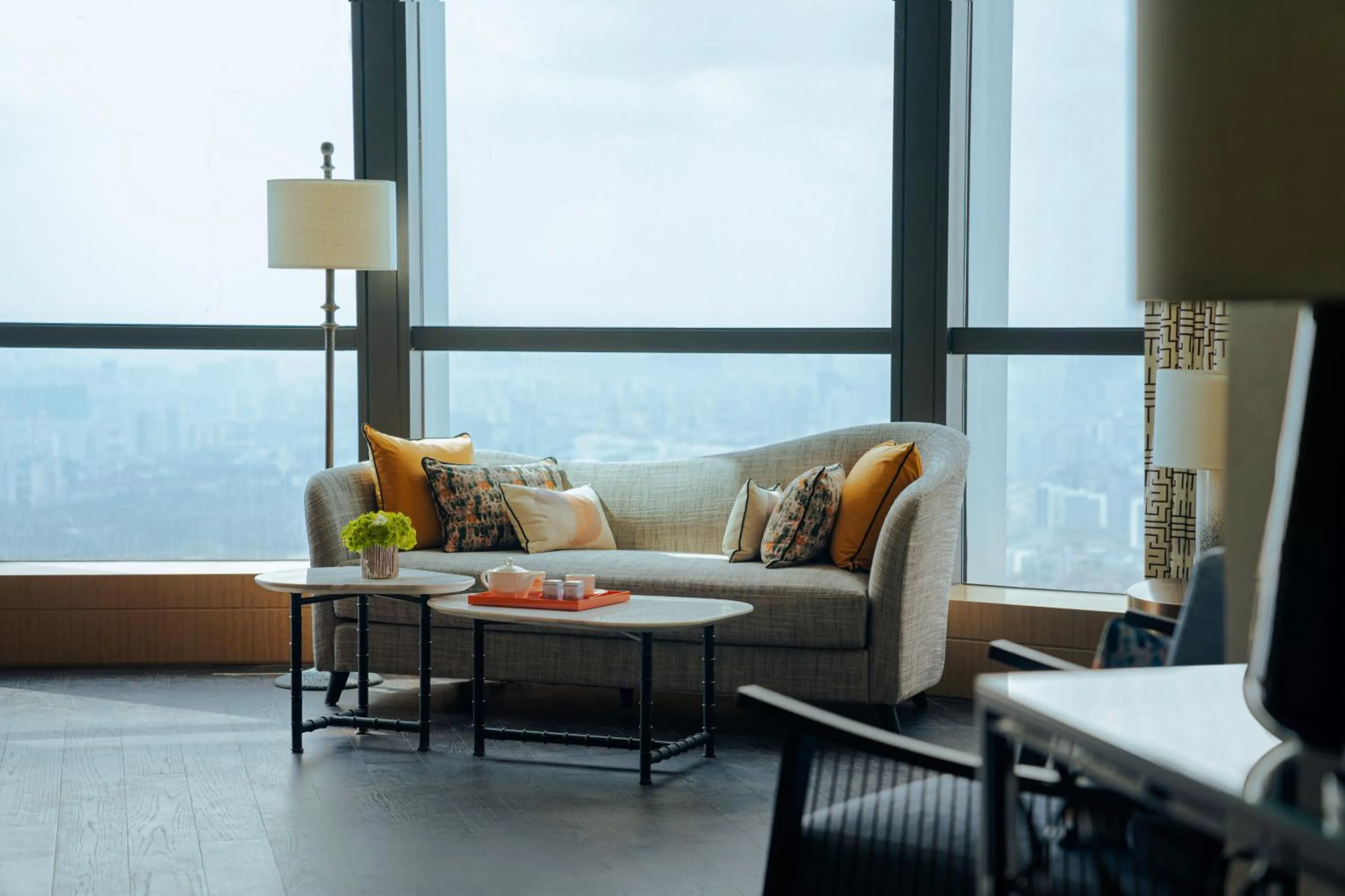 Seating area in MGM Shanghai West Bund