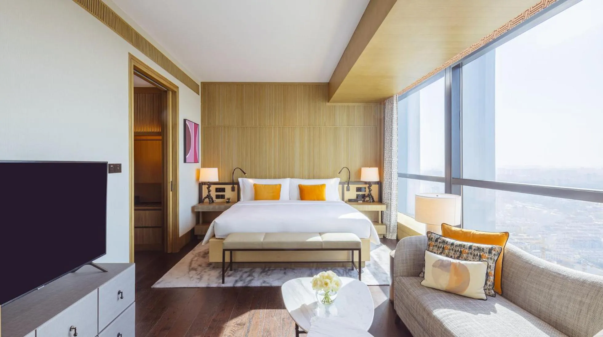 Bedroom, Bed in MGM Shanghai West Bund