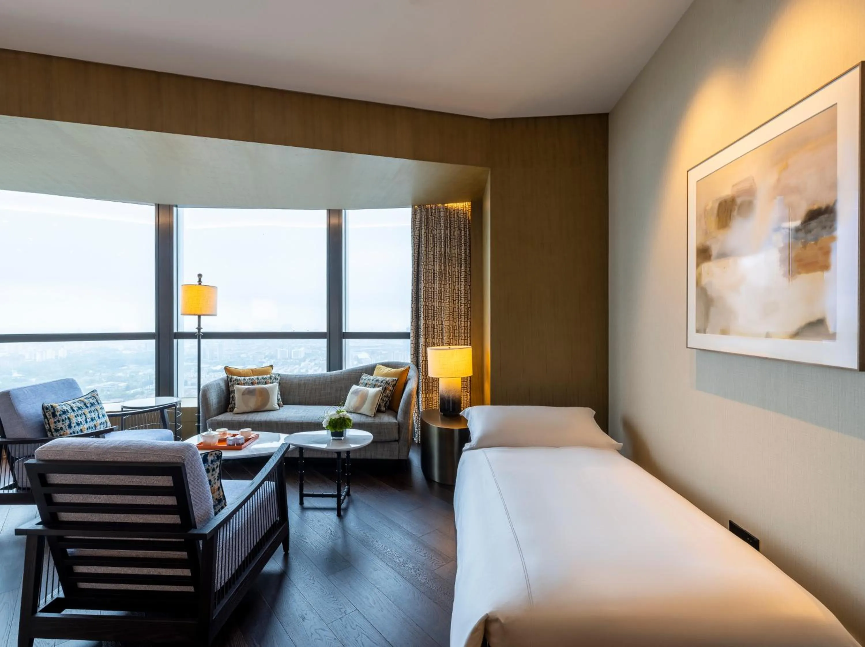 Photo of the whole room, Bed in MGM Shanghai West Bund