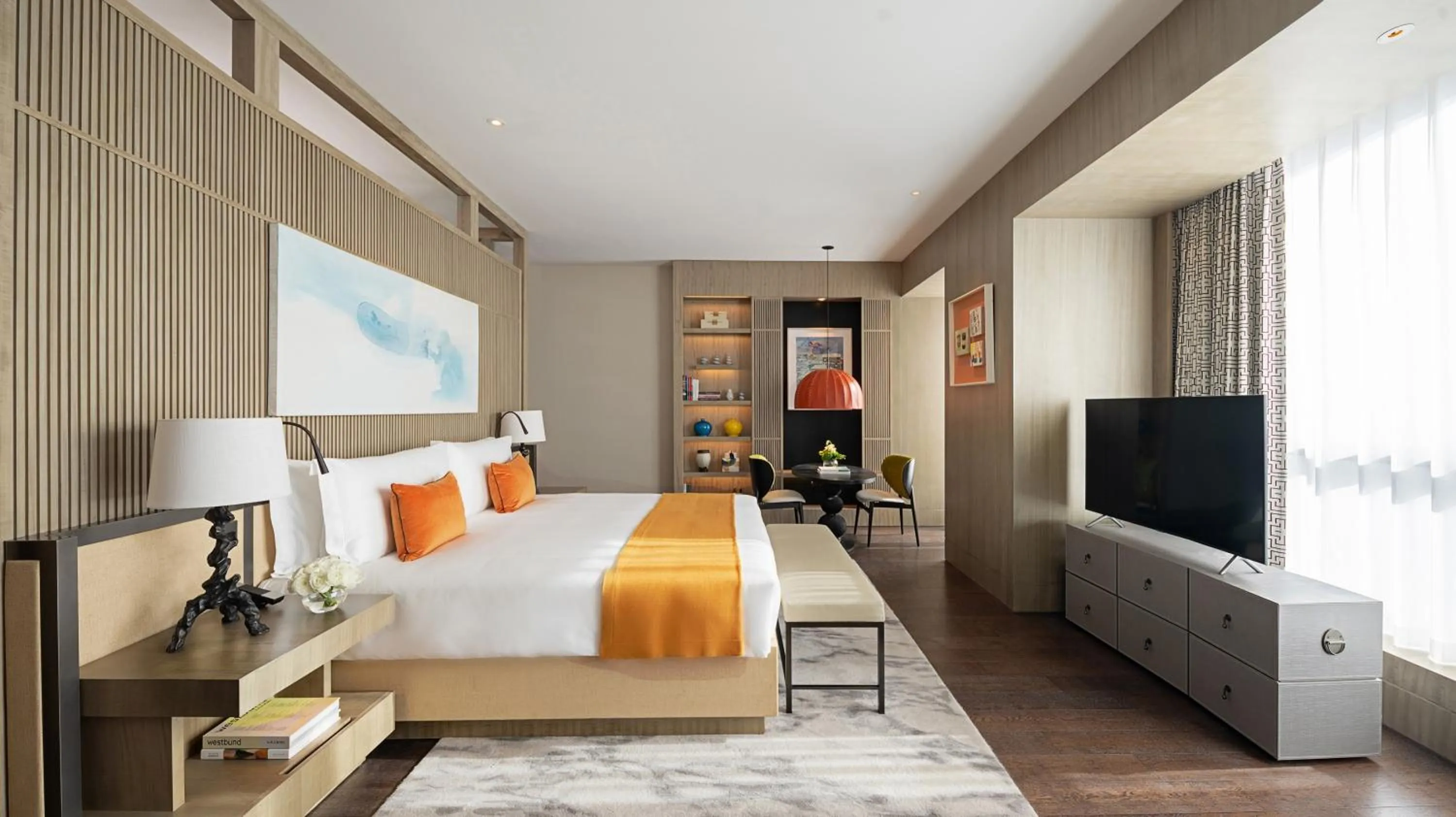 Living room, Bed in MGM Shanghai West Bund