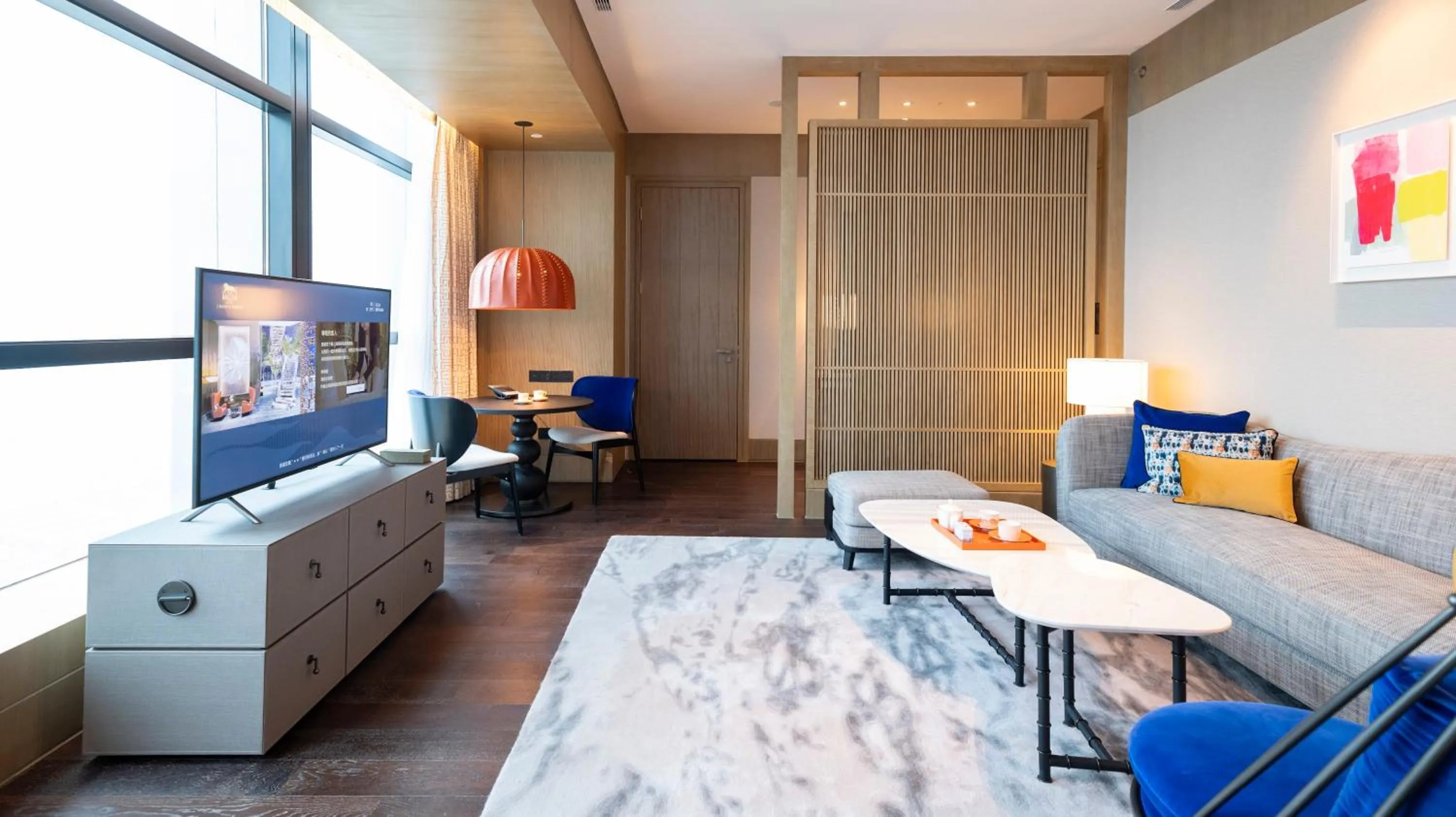 Living room in MGM Shanghai West Bund