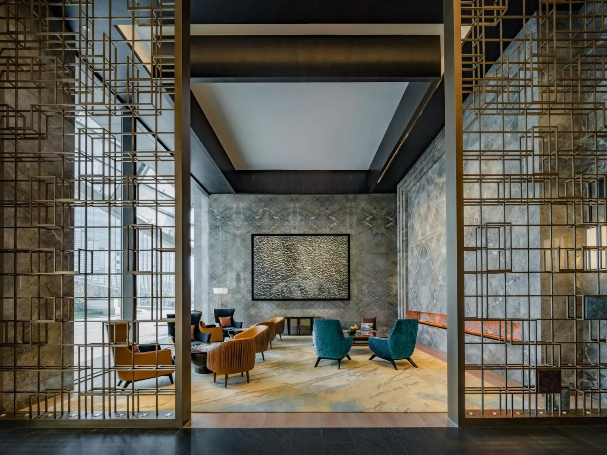 Seating area in MGM Shanghai West Bund