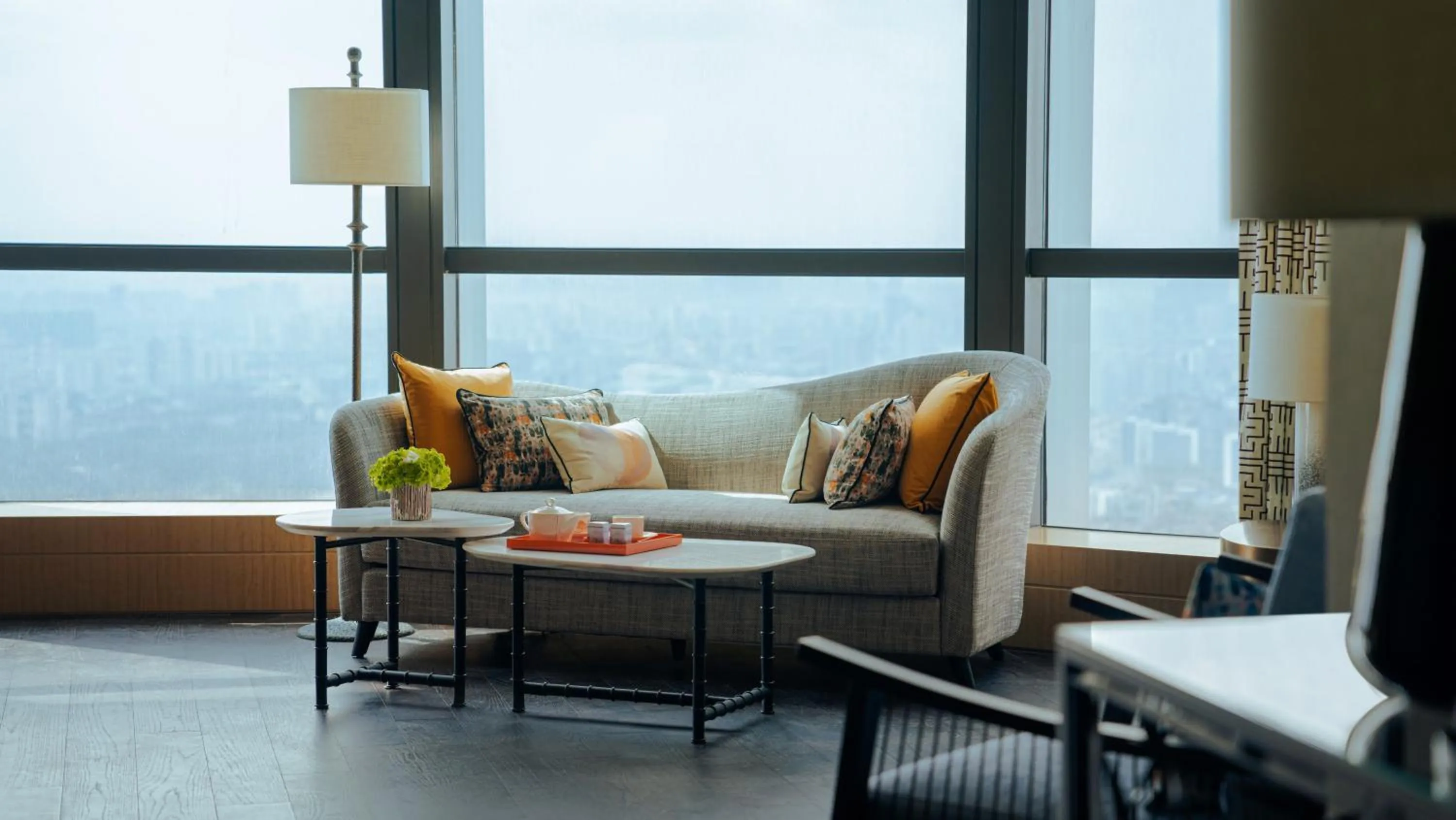 Seating area in MGM Shanghai West Bund