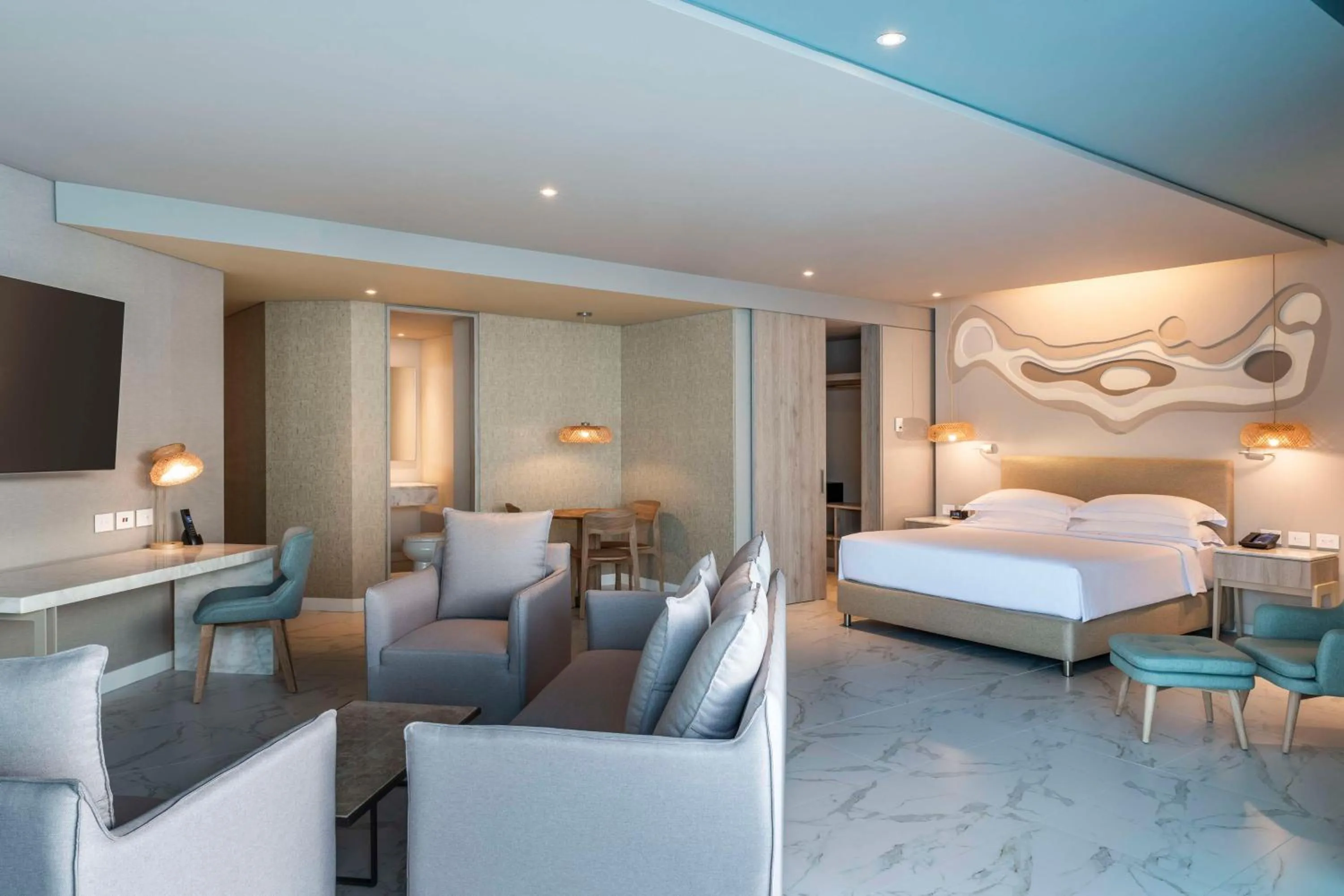 Bedroom, Bed in Hilton Santa Marta