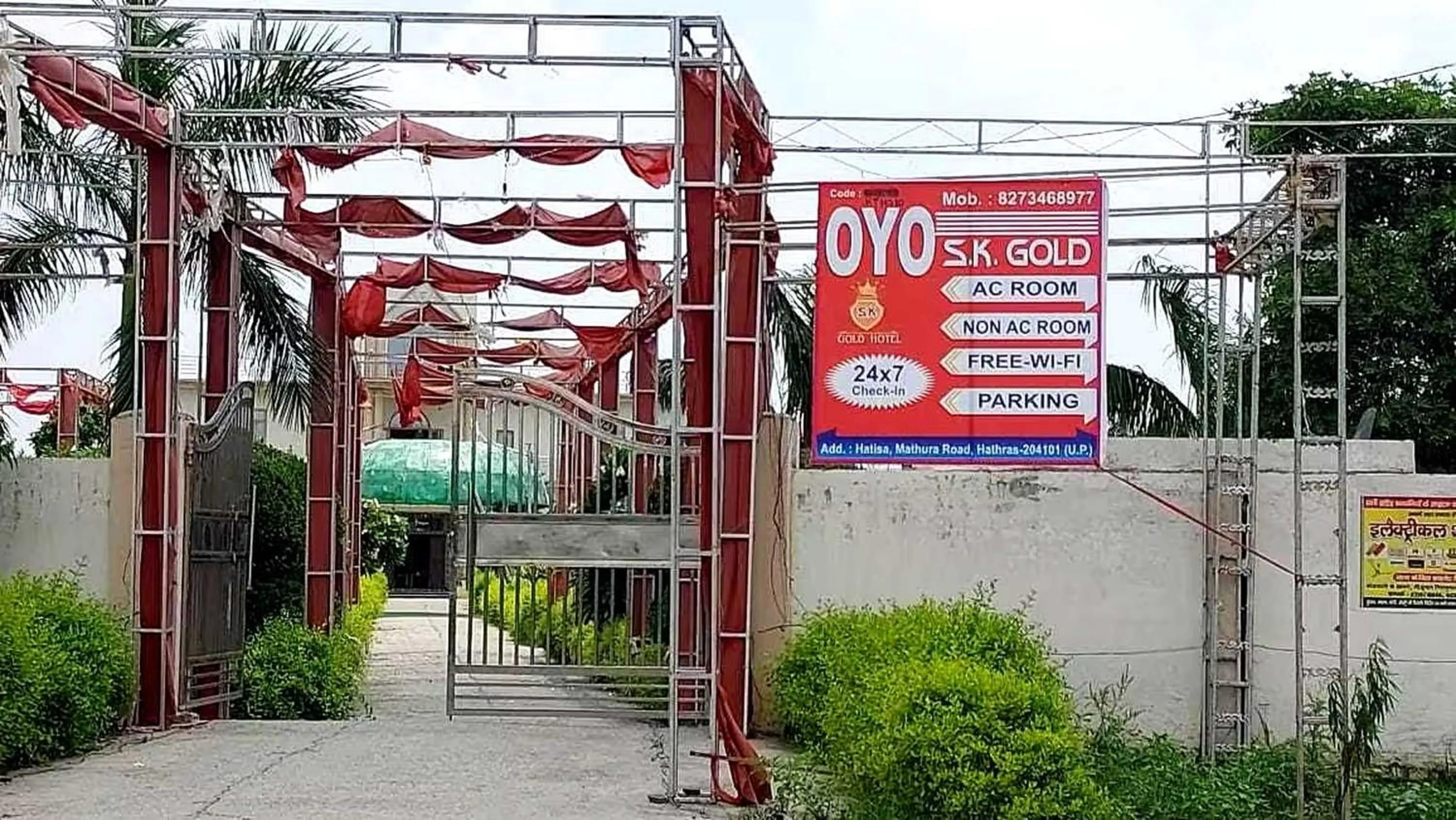 Facade/entrance in Hotel O S.K.GOLD