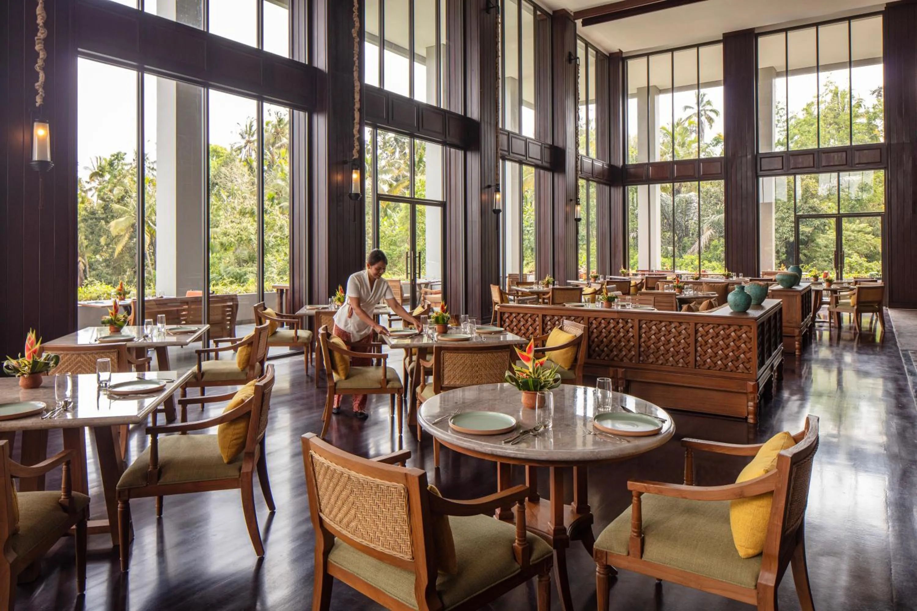 Dining area in Anantara Ubud Bali Resort