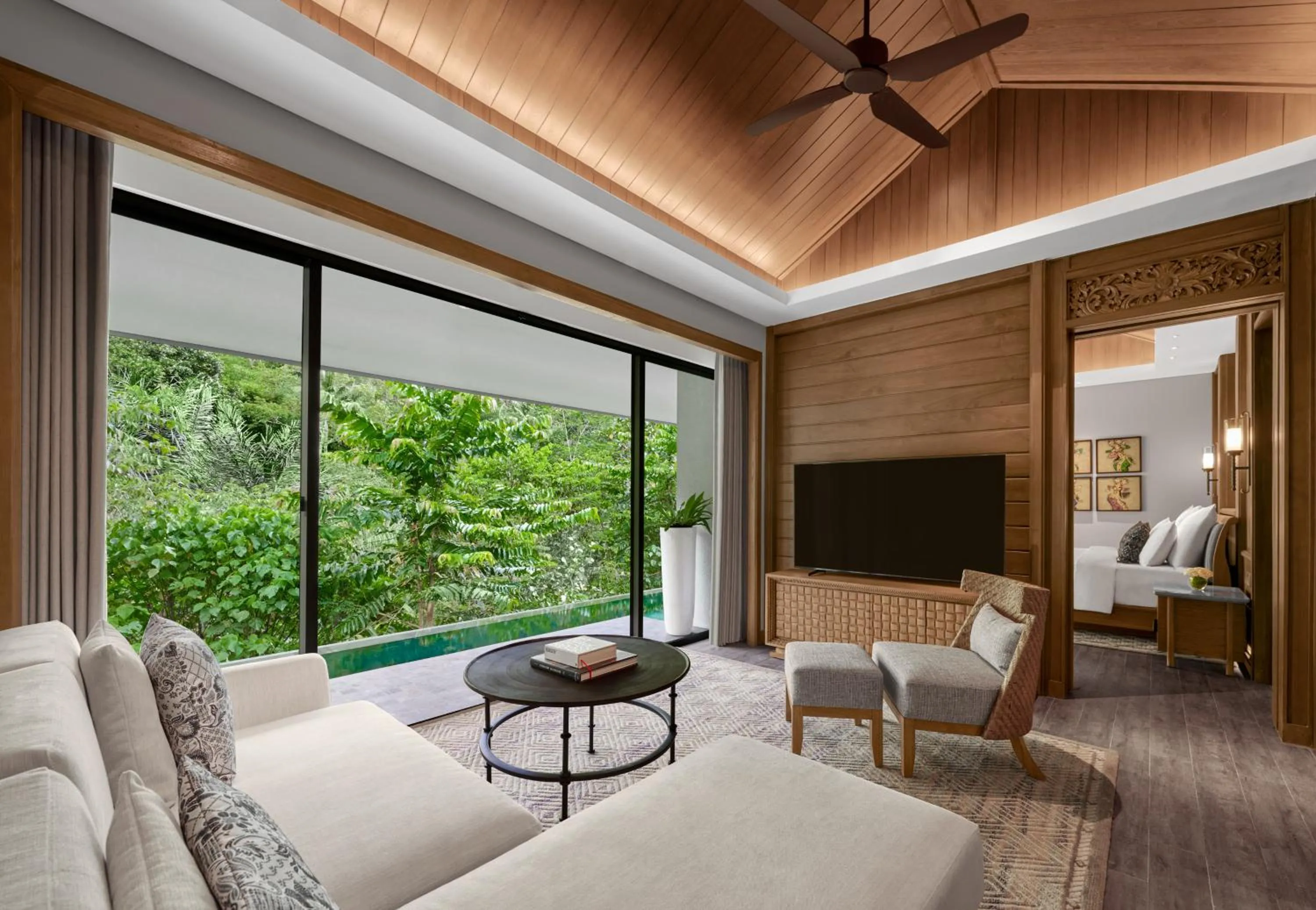 Living room in Anantara Ubud Bali Resort