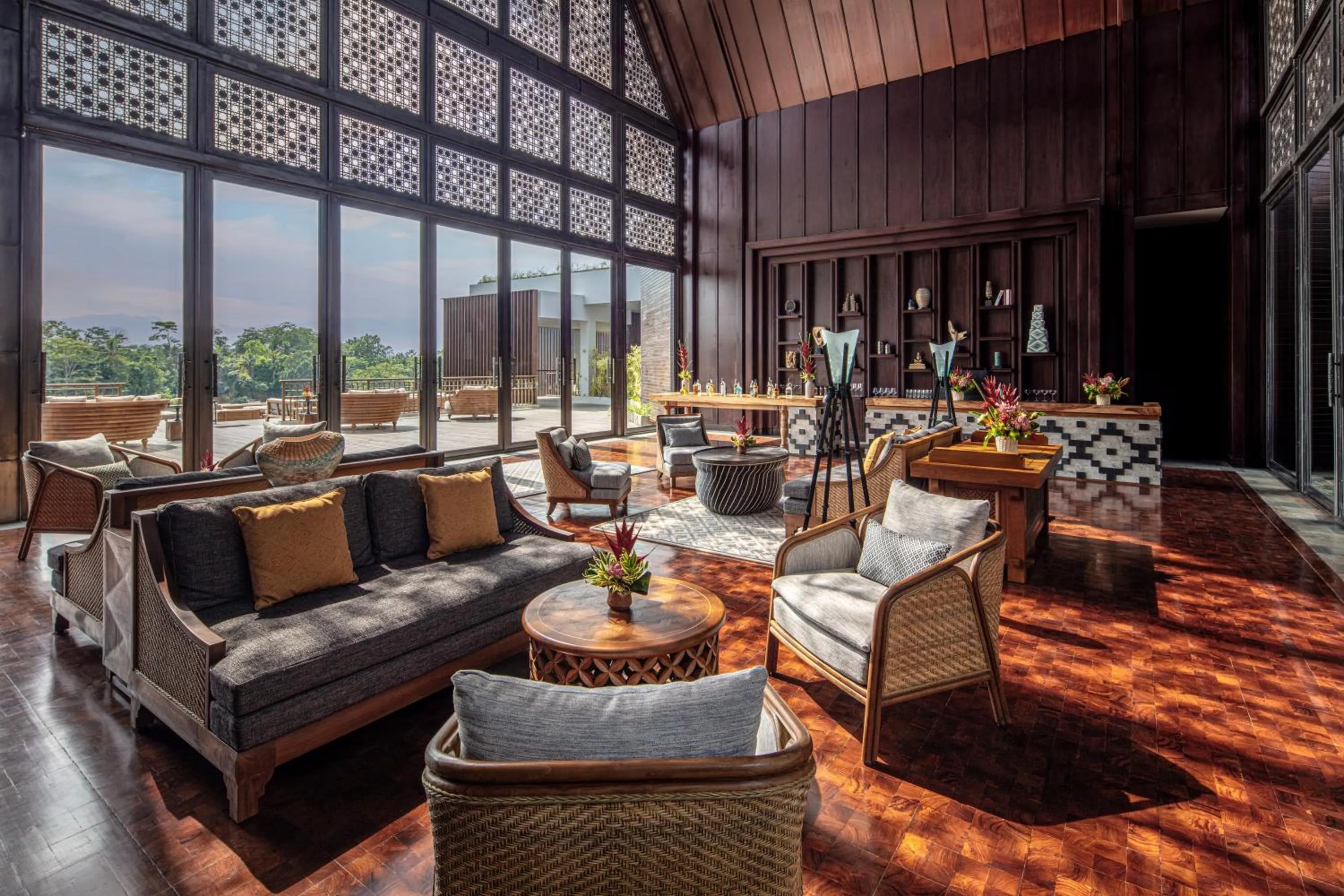 Dining area in Anantara Ubud Bali Resort