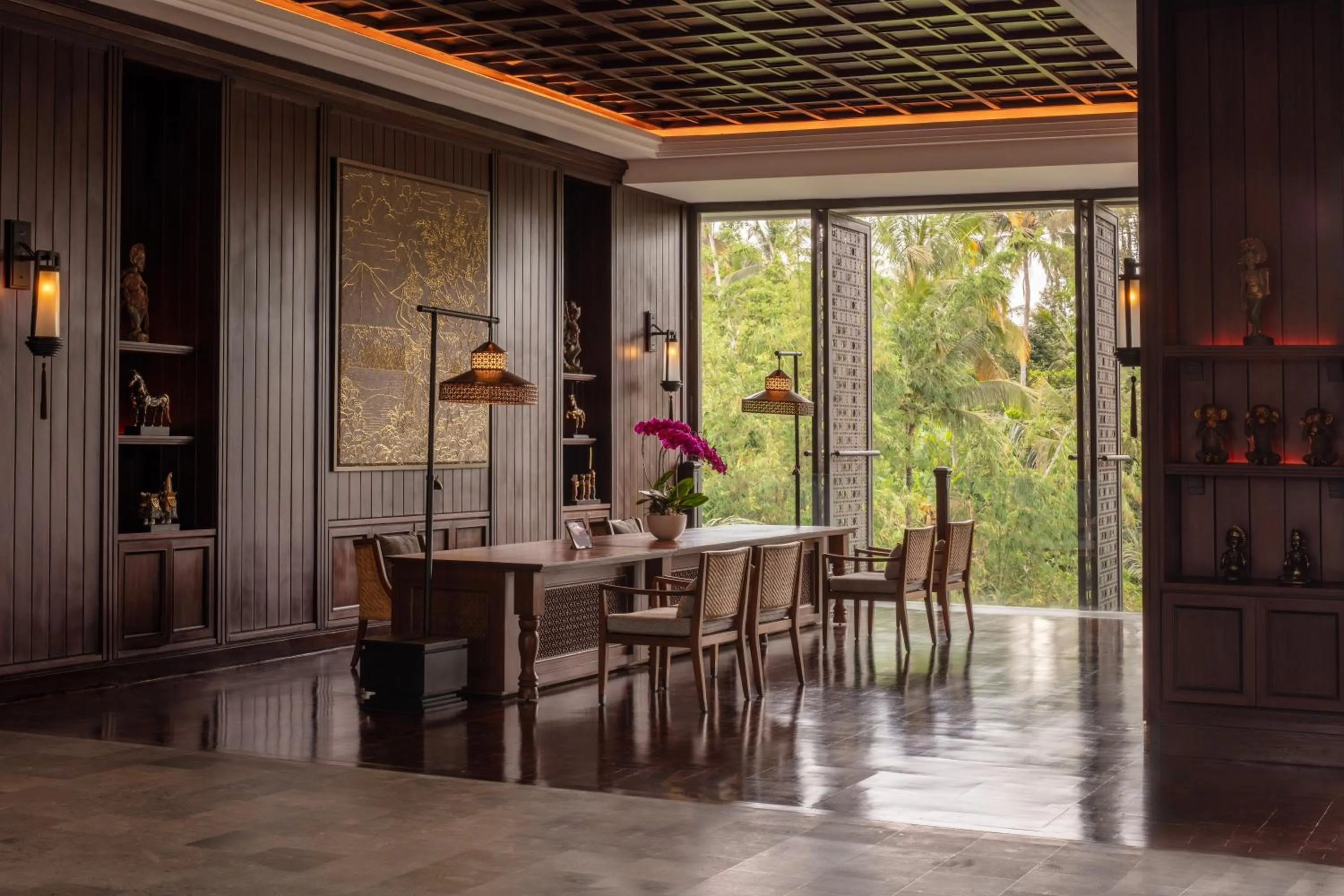 Lobby or reception in Anantara Ubud Bali Resort