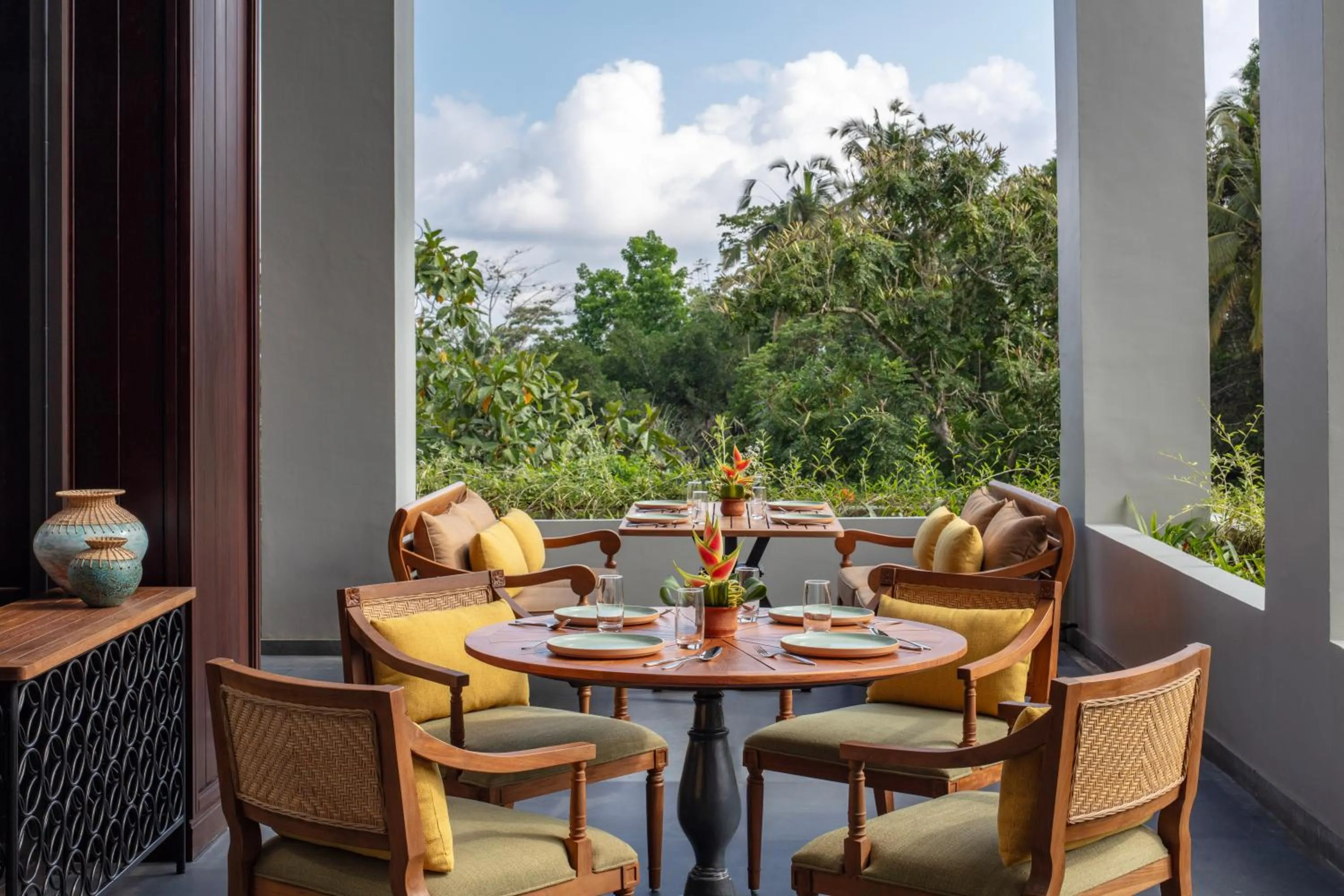 Dining area in Anantara Ubud Bali Resort