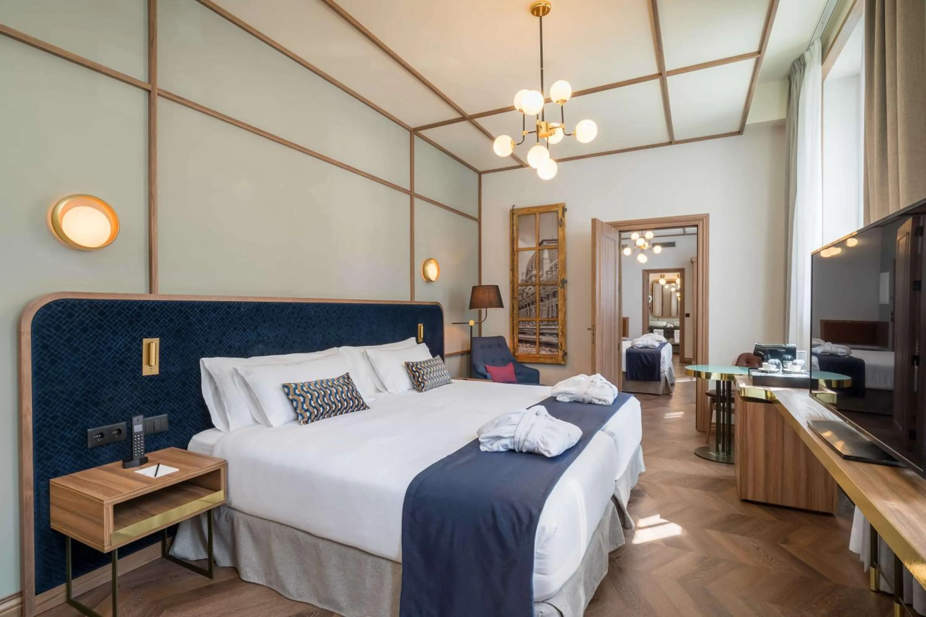 Bedroom, Bed in Canfranc Estación, a Royal Hideaway Hotel - Gran Lujo