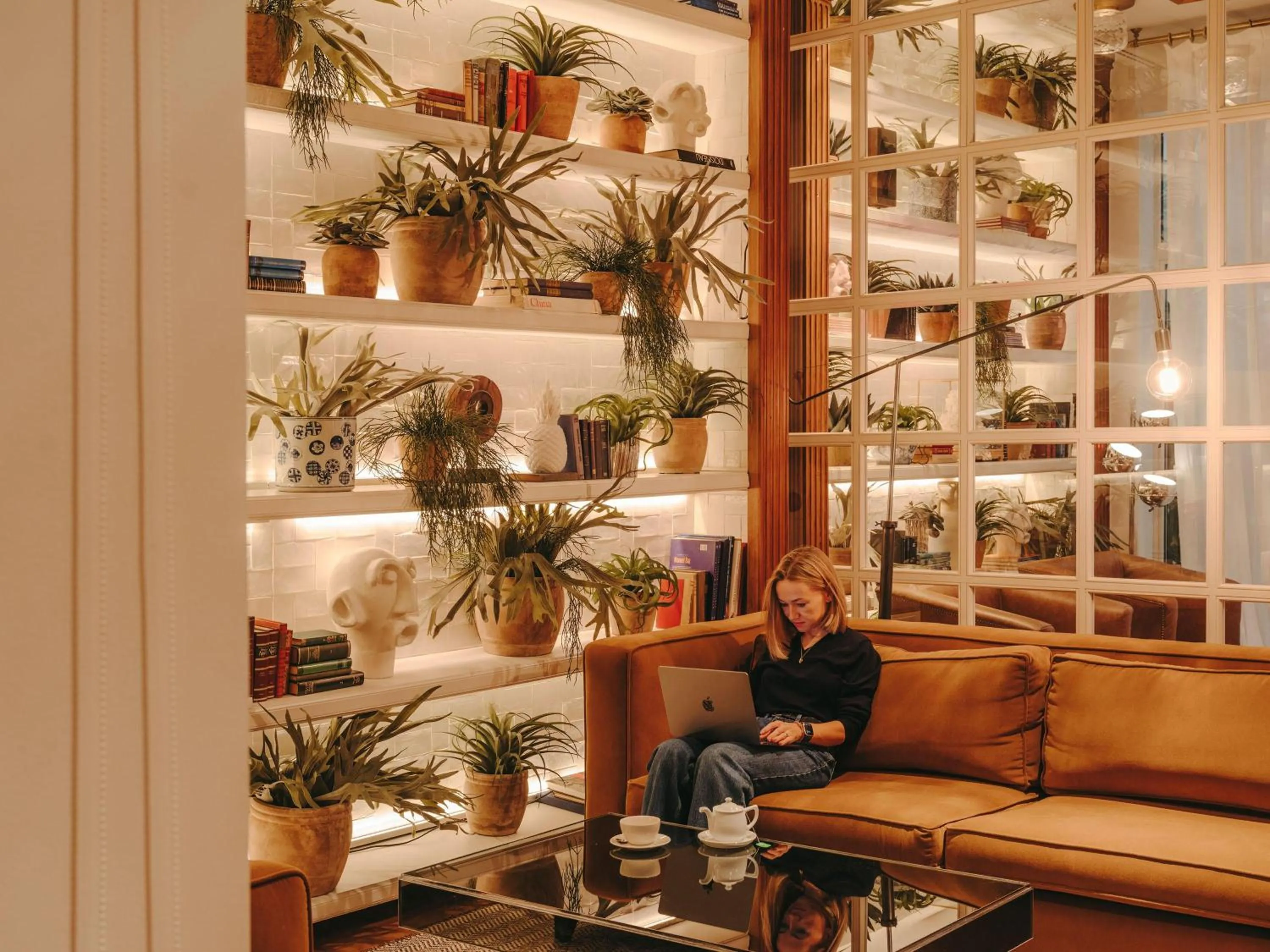 Lobby or reception in Hotel Pulitzer Barcelona