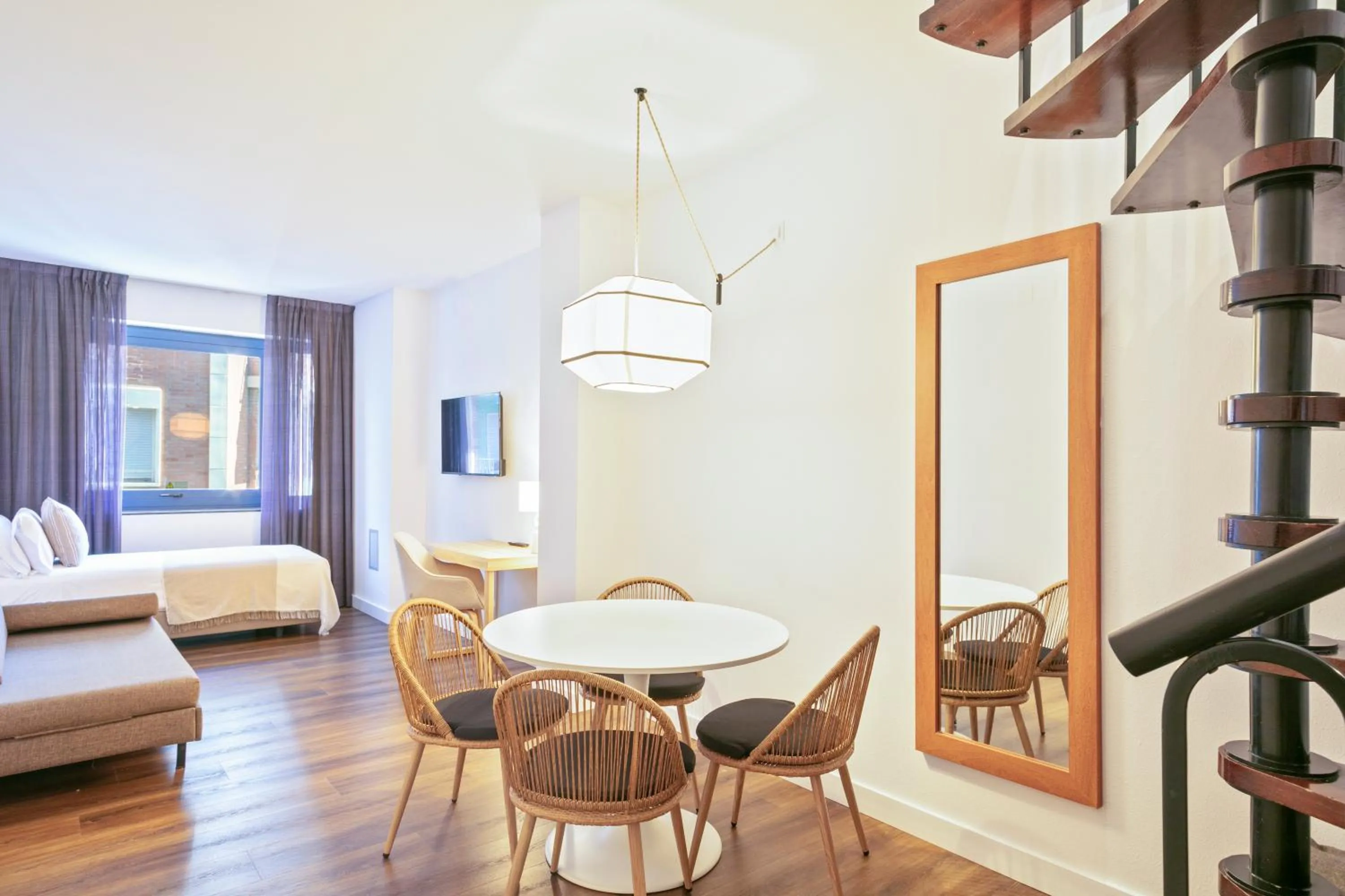 Bed in Hotel Acta Azul Barcelona