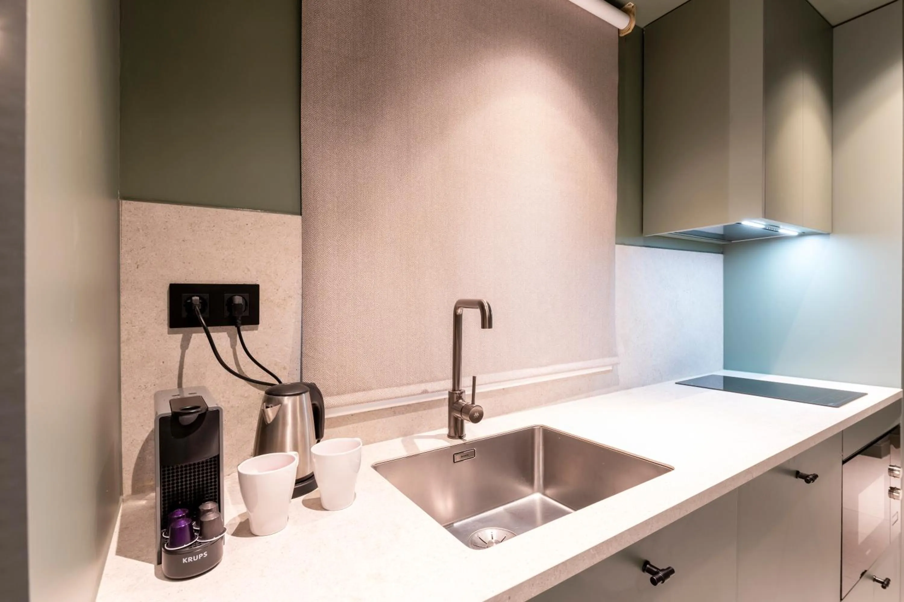 Kitchen or kitchenette in Aparthotel Atenea Calabria