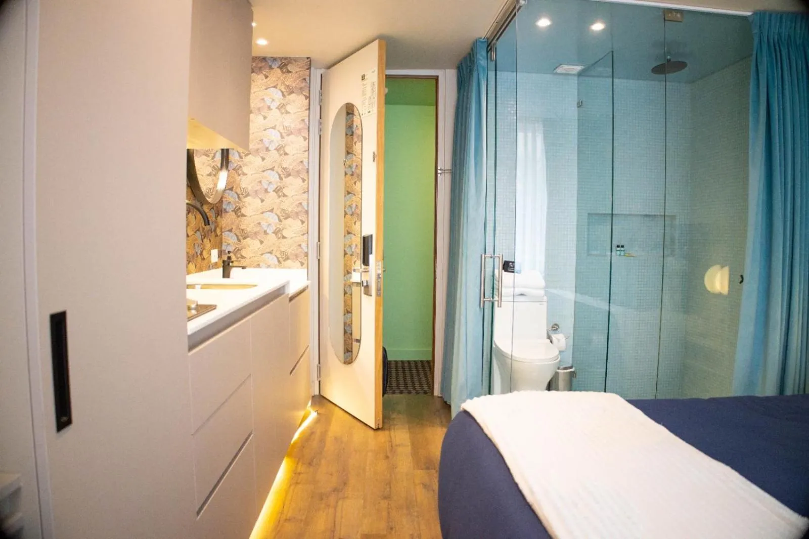 kitchen, Bed in Grace Chapinero