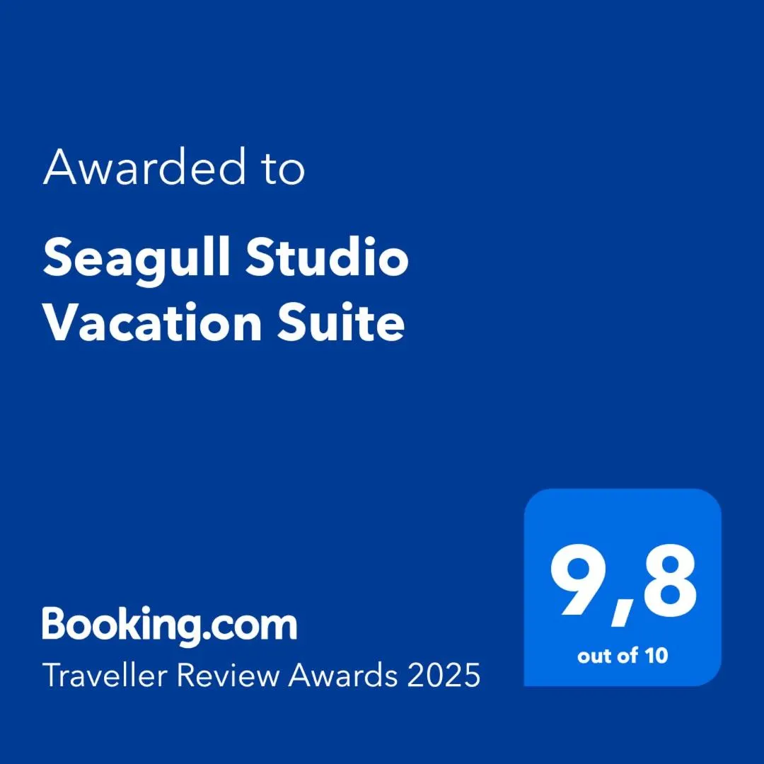 Certificate/Award in Seagull Studio Vacation Suite