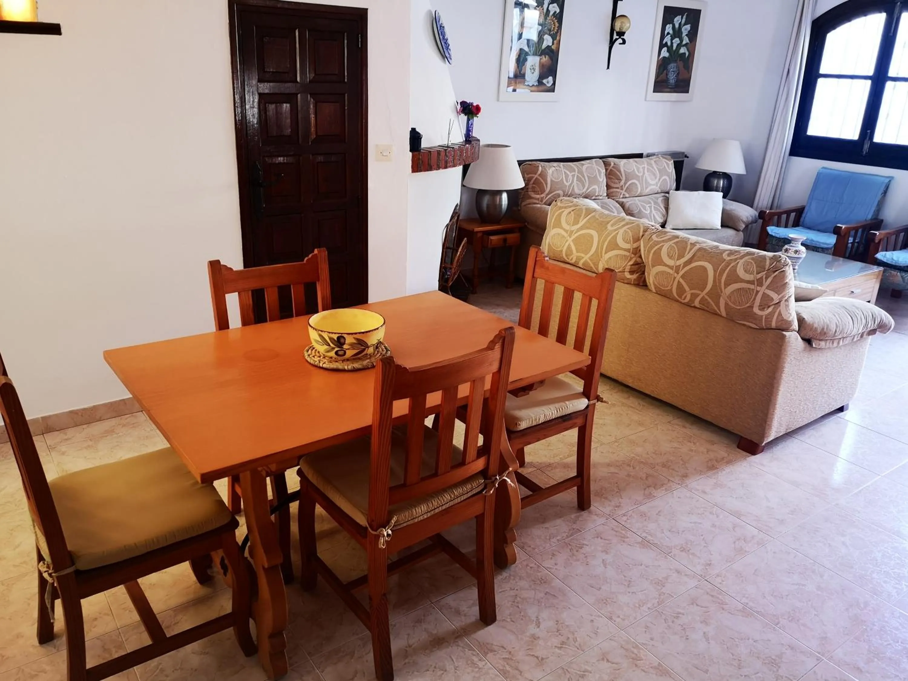 Dining area in El Capistrano