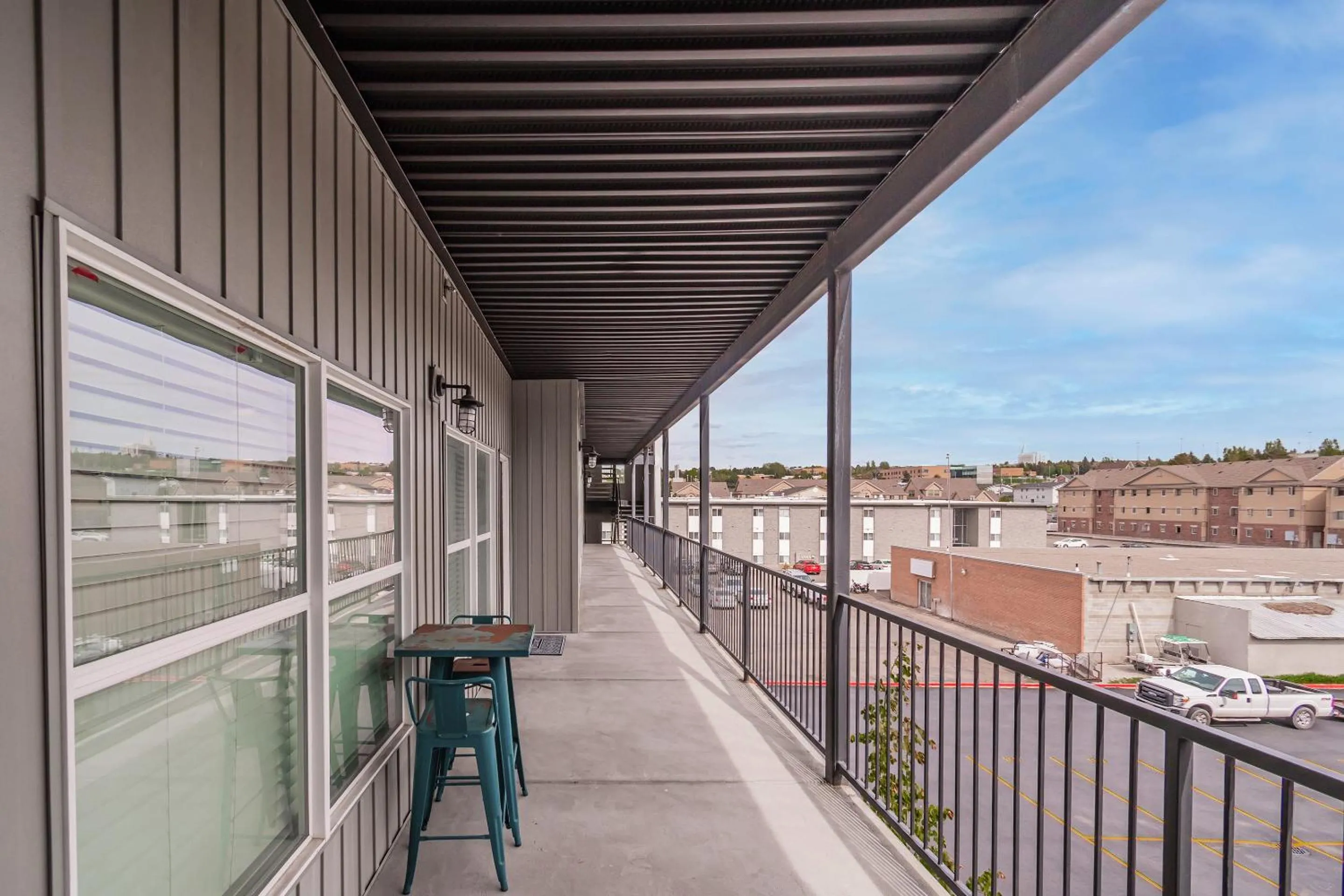 Balcony/Terrace in Bringham's Mill Apartments Perfect for Groups Full Kitchen Gym and Free Parking