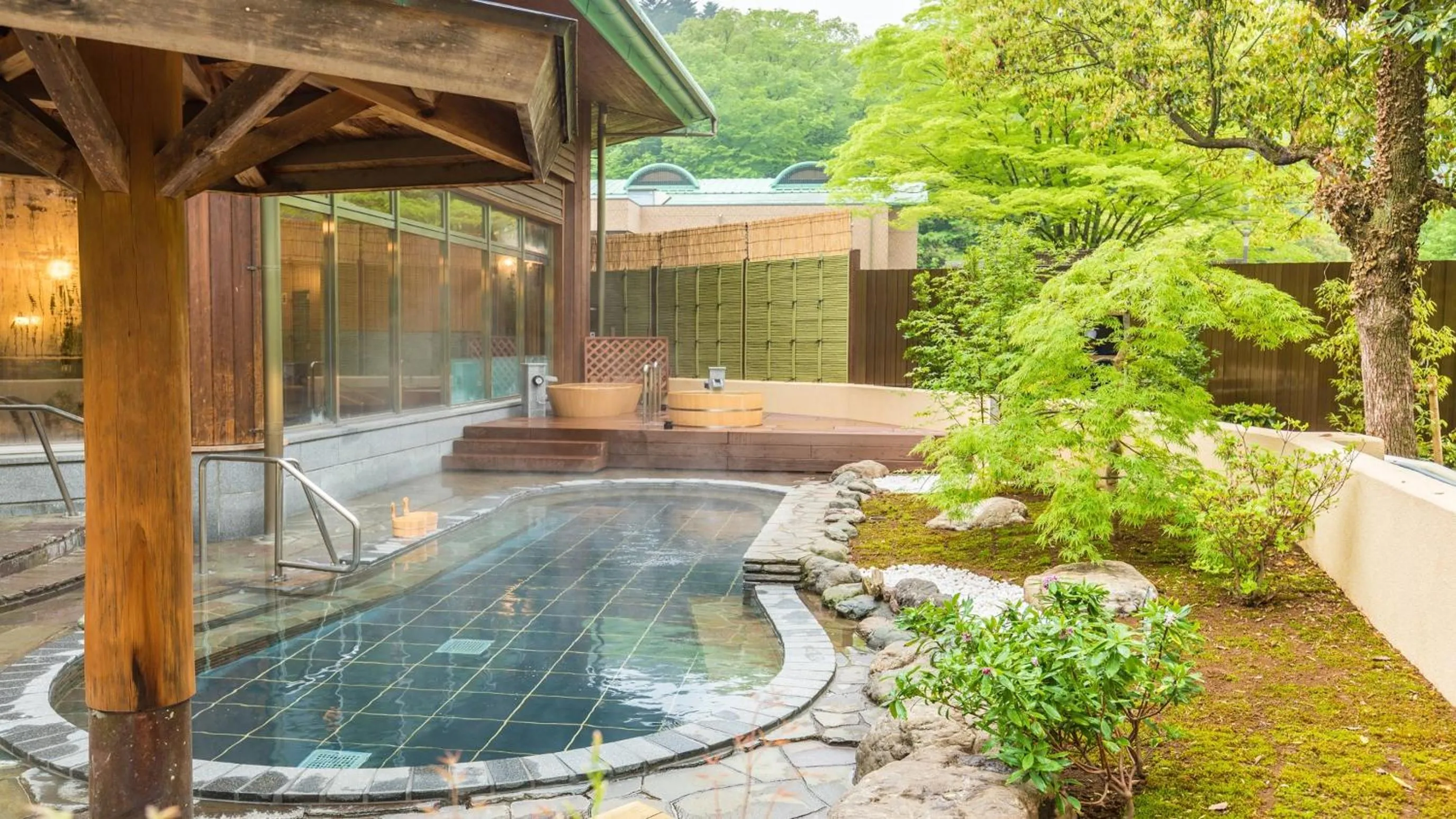 Hot Spring Bath in Kyukamura Oku-Musashi