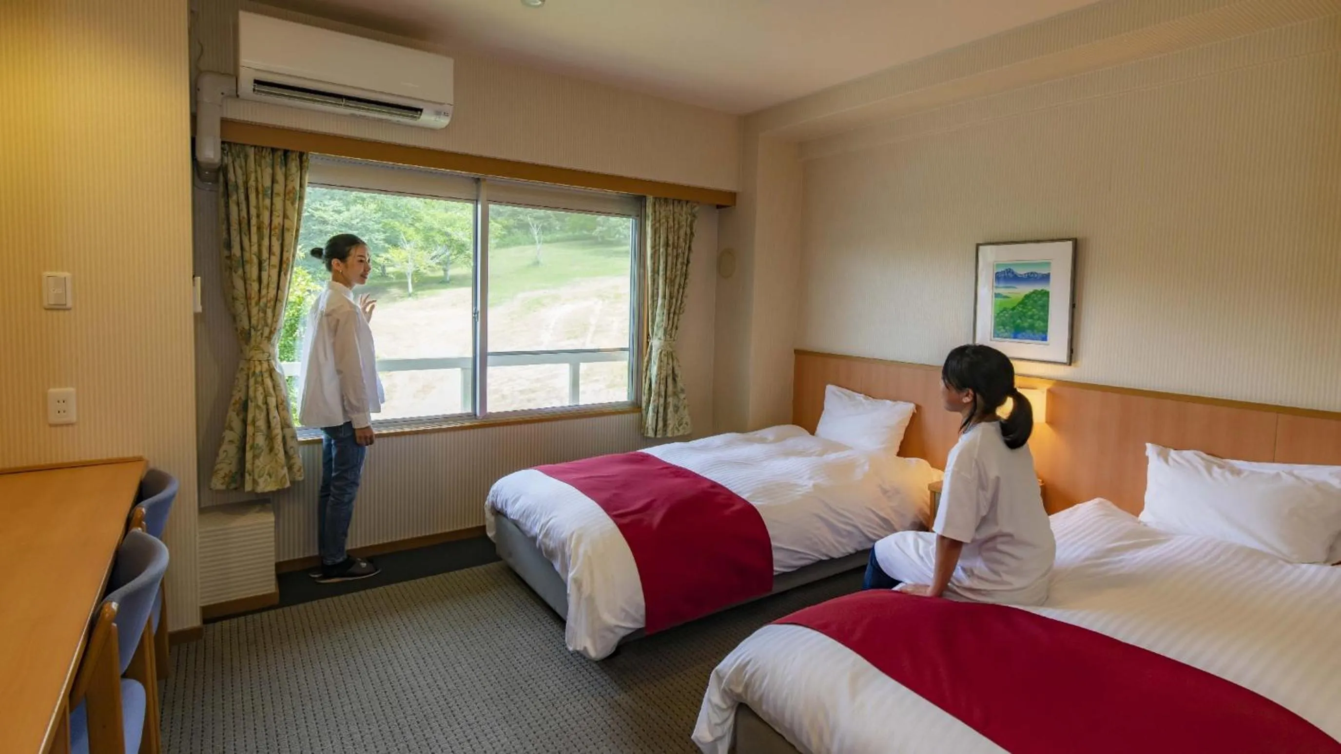 Bed in Kyukamura Taishakukyo