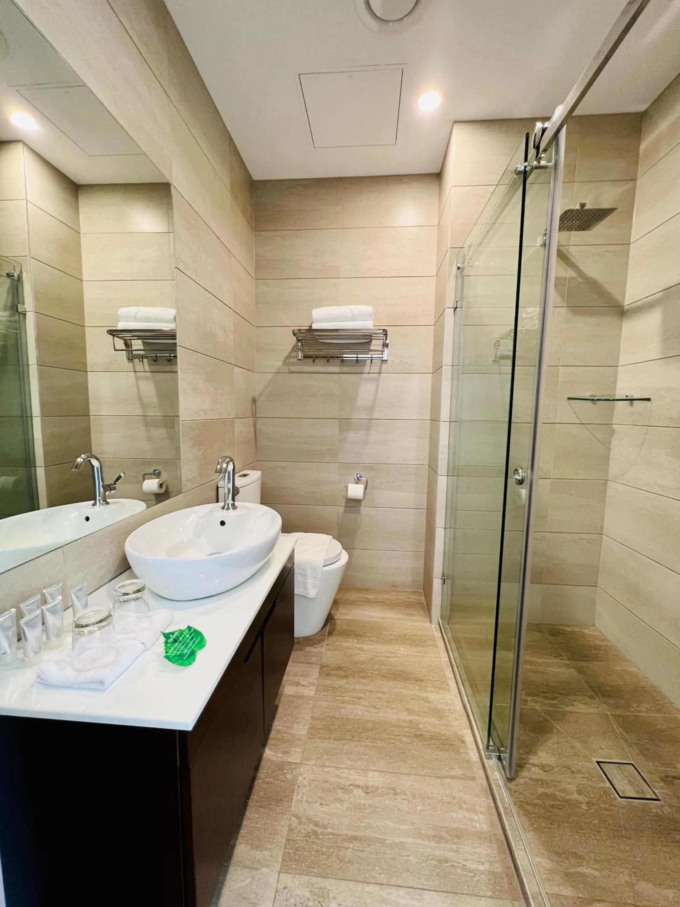 Shower in Clarendon Hotel