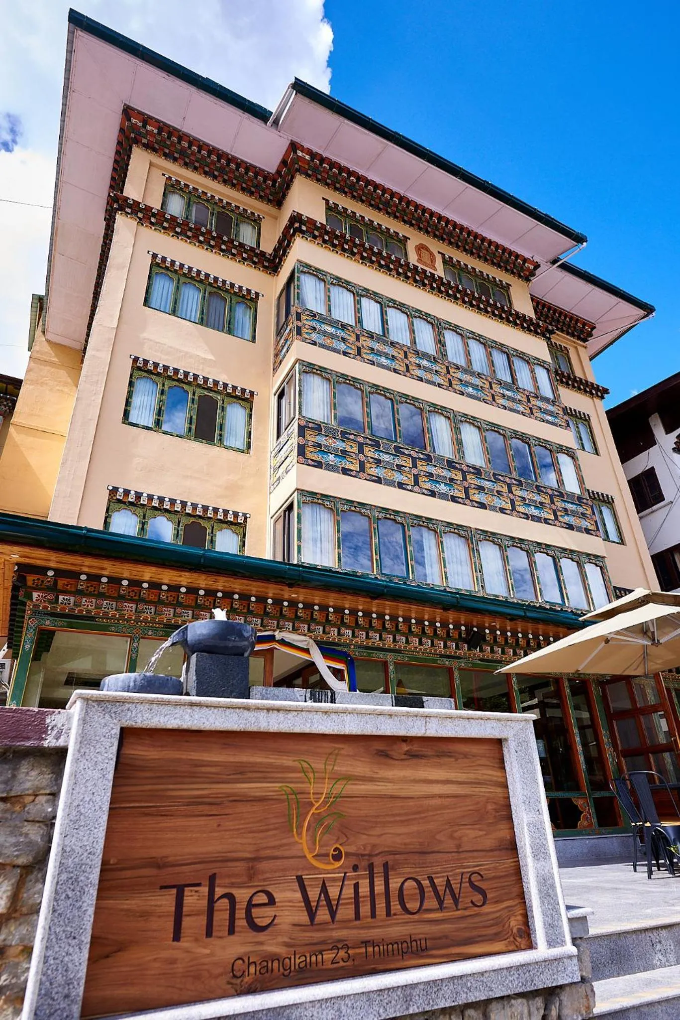 Property building in The Willows Hotel, Bhutan