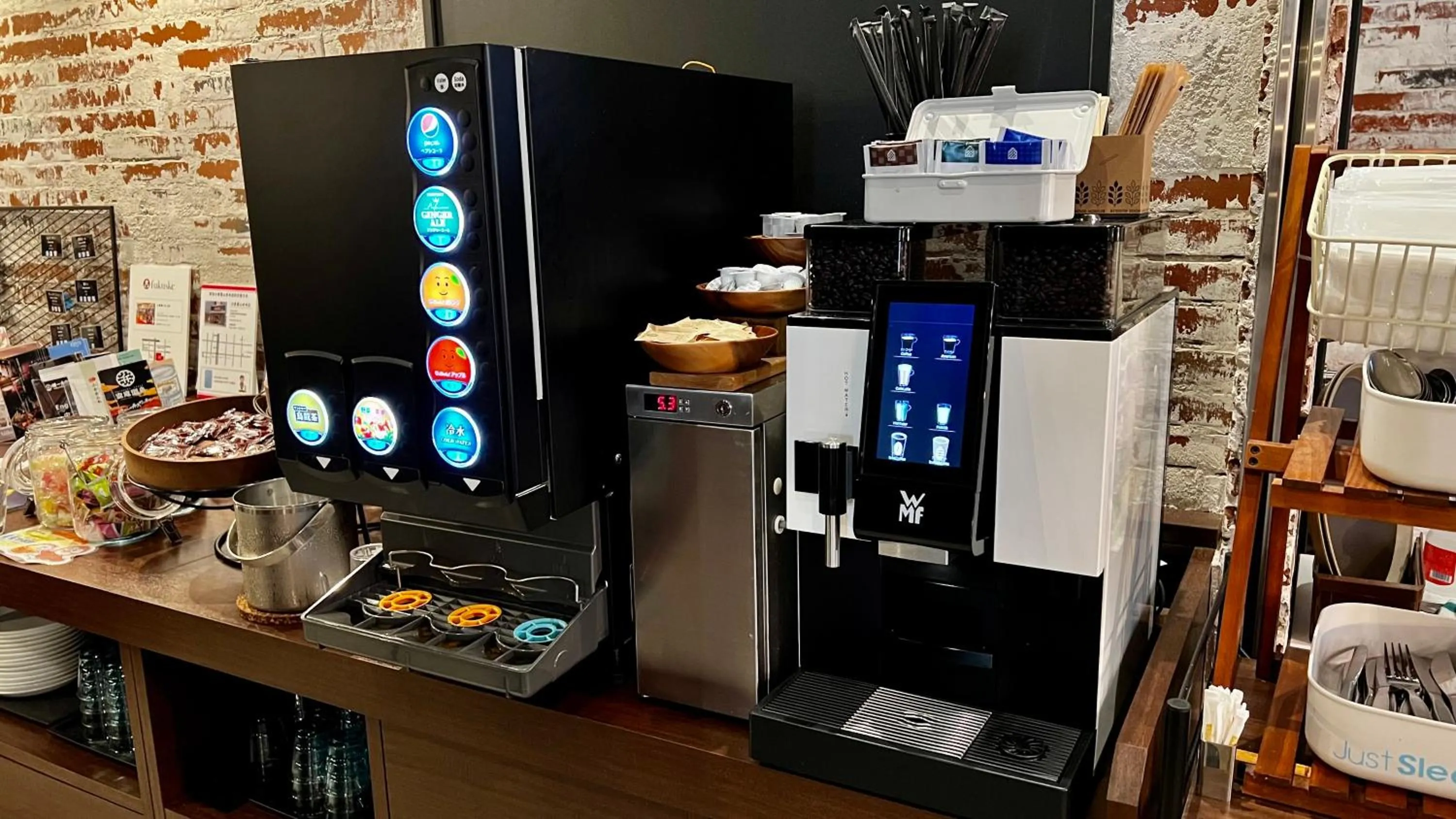 Food and drinks in Just Sleep Osaka Shinsaibashi