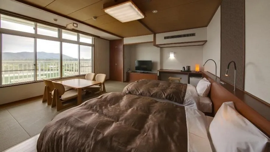 Bed in Kyukamura Irago