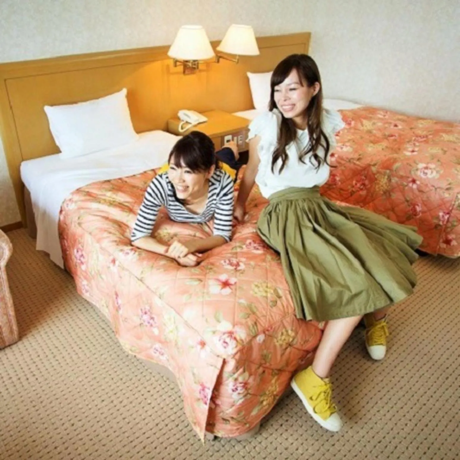 Bed in Kyukamura Ohmi-Hachiman