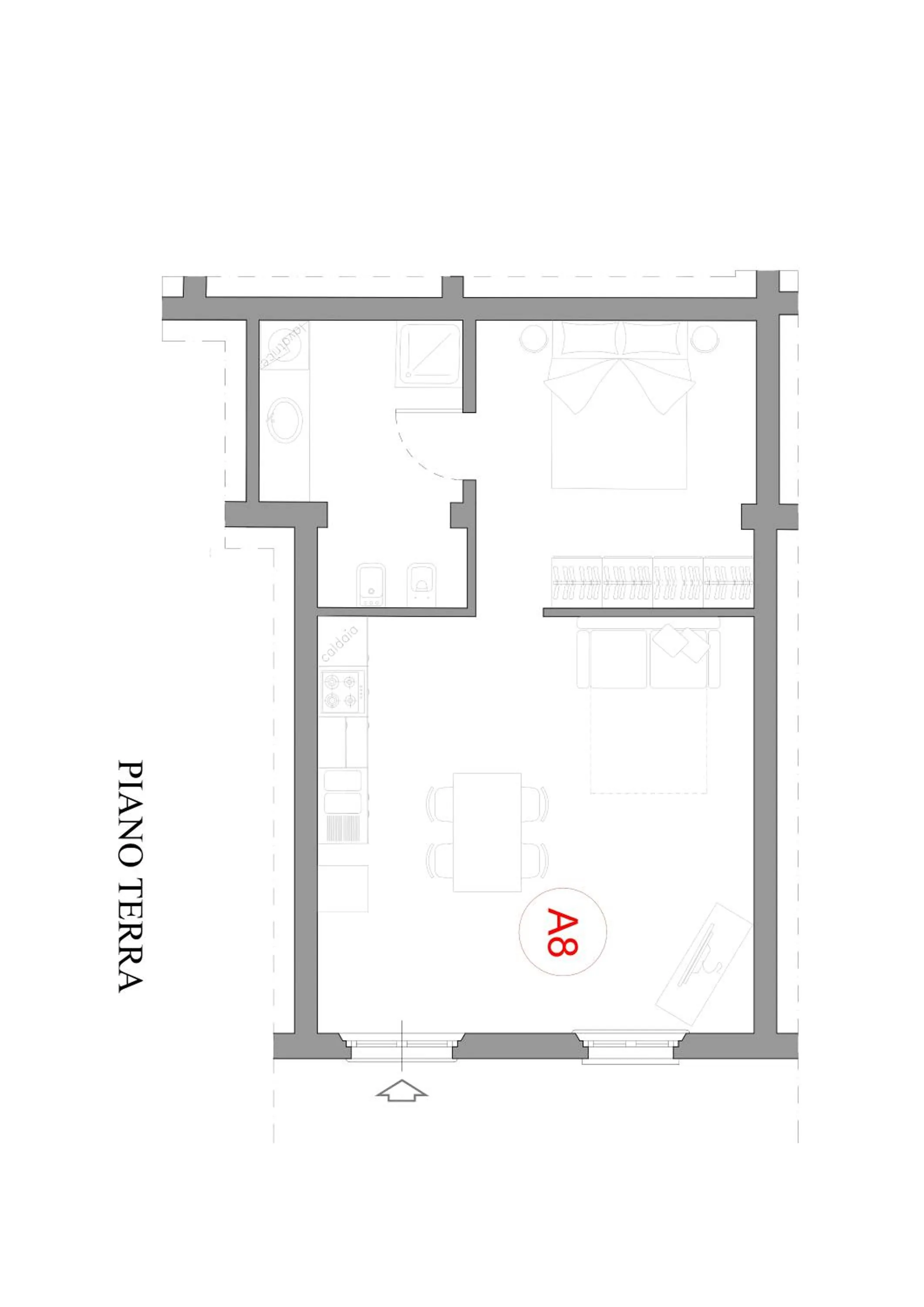 Floor plan in Residence Antico Borgo