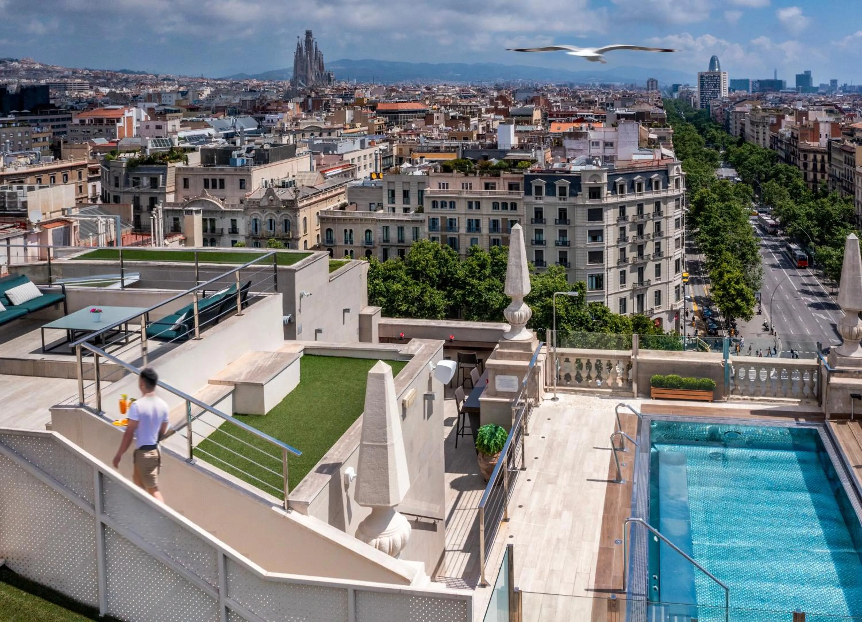 Bird's eye view in El Avenida Palace