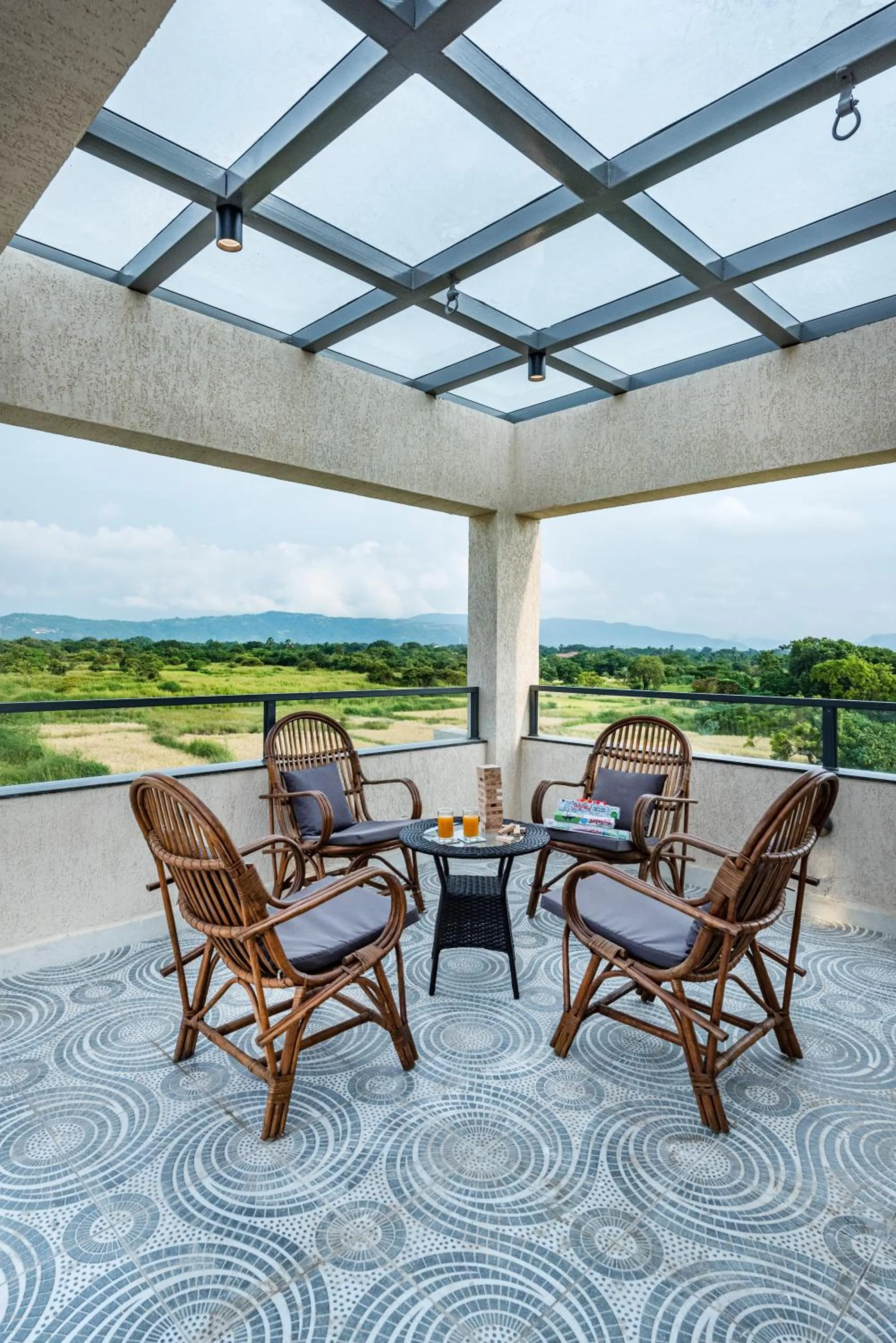 SaffronStays Nishta - 4BR pet-friendly villa with pool, turf, gazebo & terrace BBQ views in Alibaug