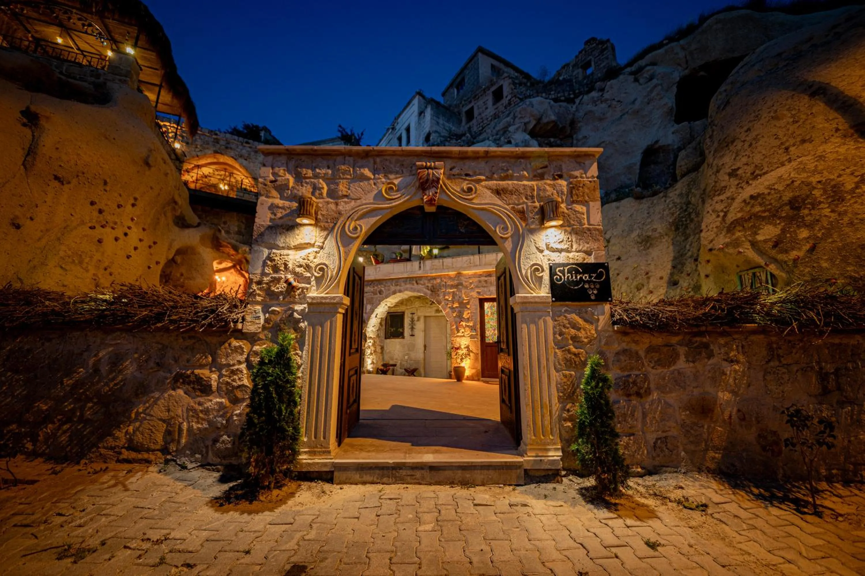 Facade/entrance in Shiraz Cave Cappadocia