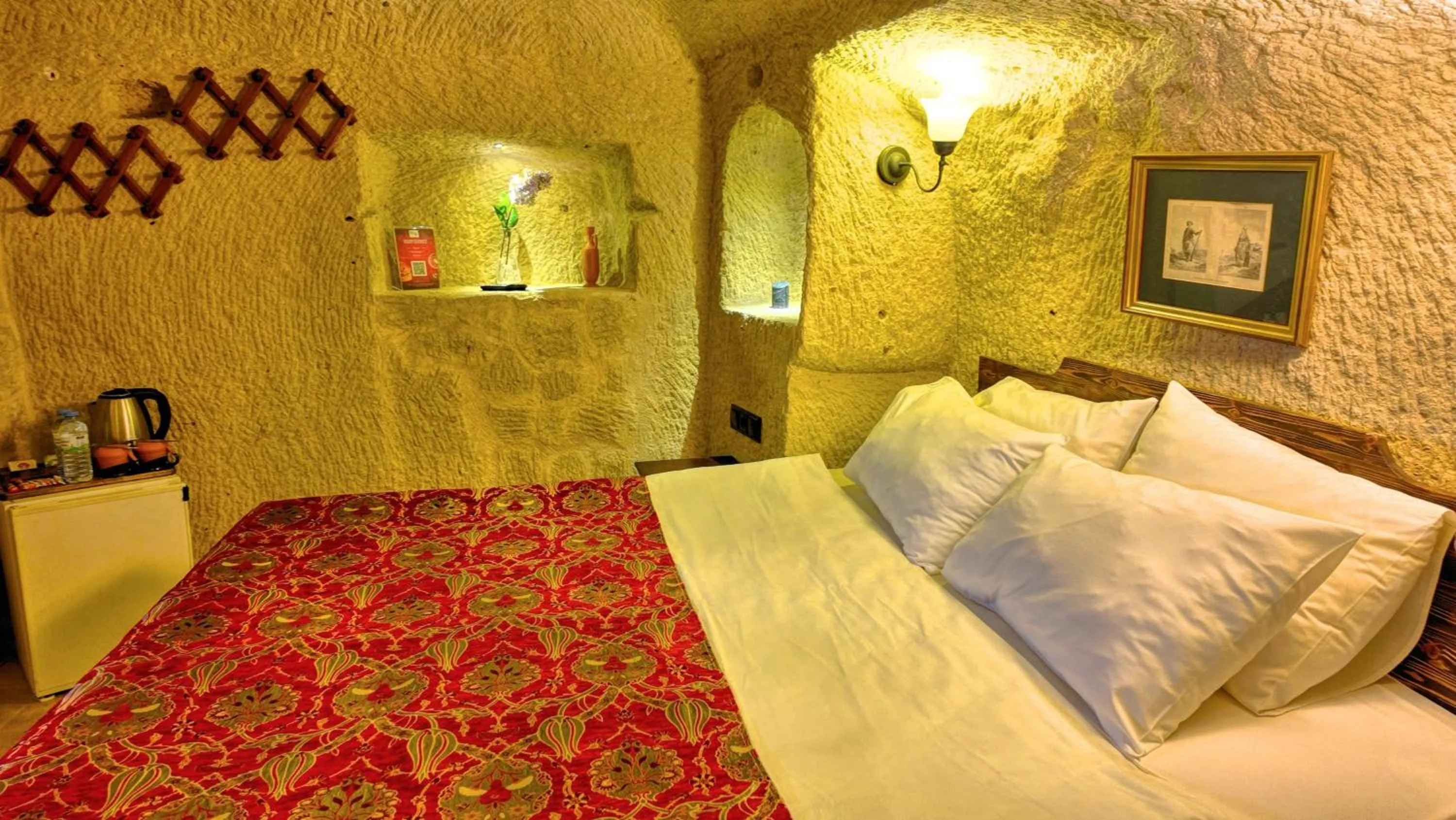 Bed in Shiraz Cave Cappadocia