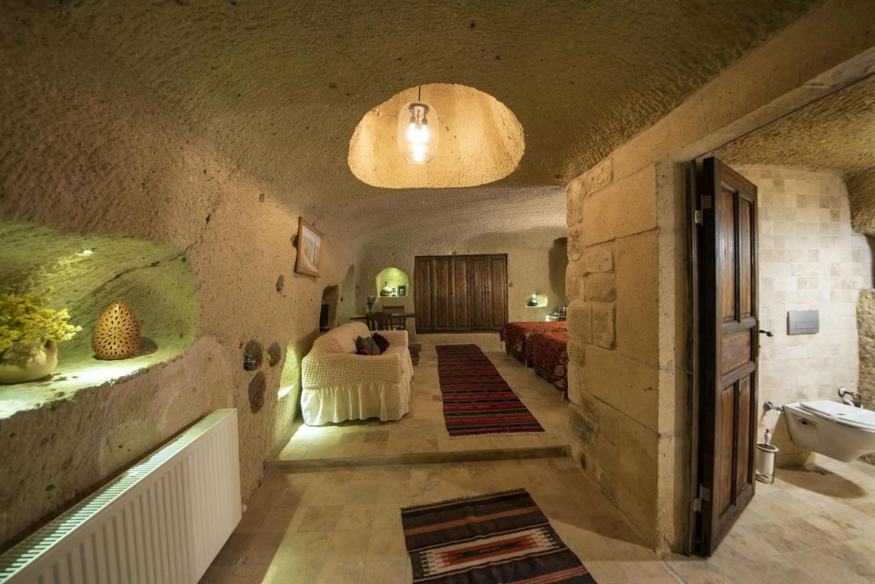 Seating area in Shiraz Cave Cappadocia