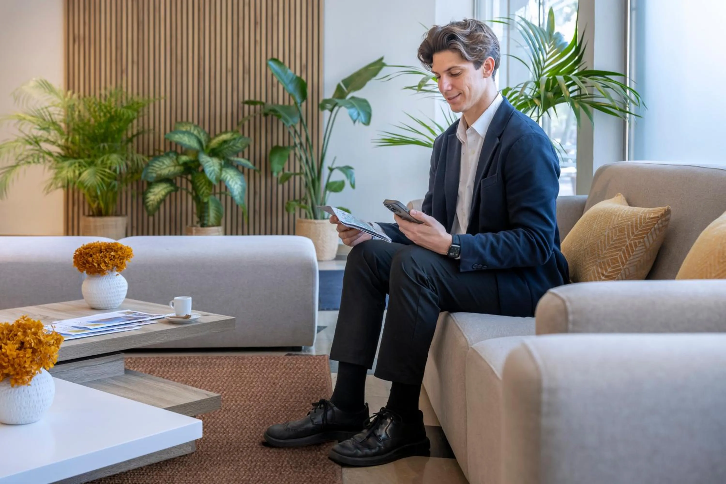 Lobby or reception in Hotel SERHS Del Port